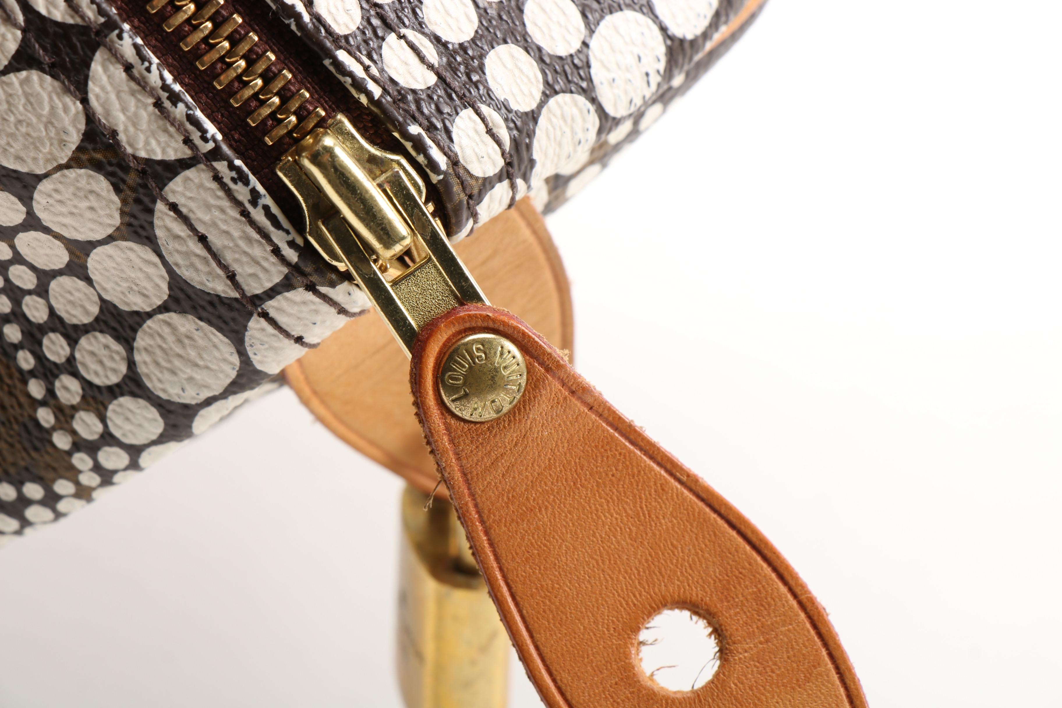 Louis Vuitton Limited Edition Yayoi Kusama Speedy Town 30 Bag in Monogram Canvas