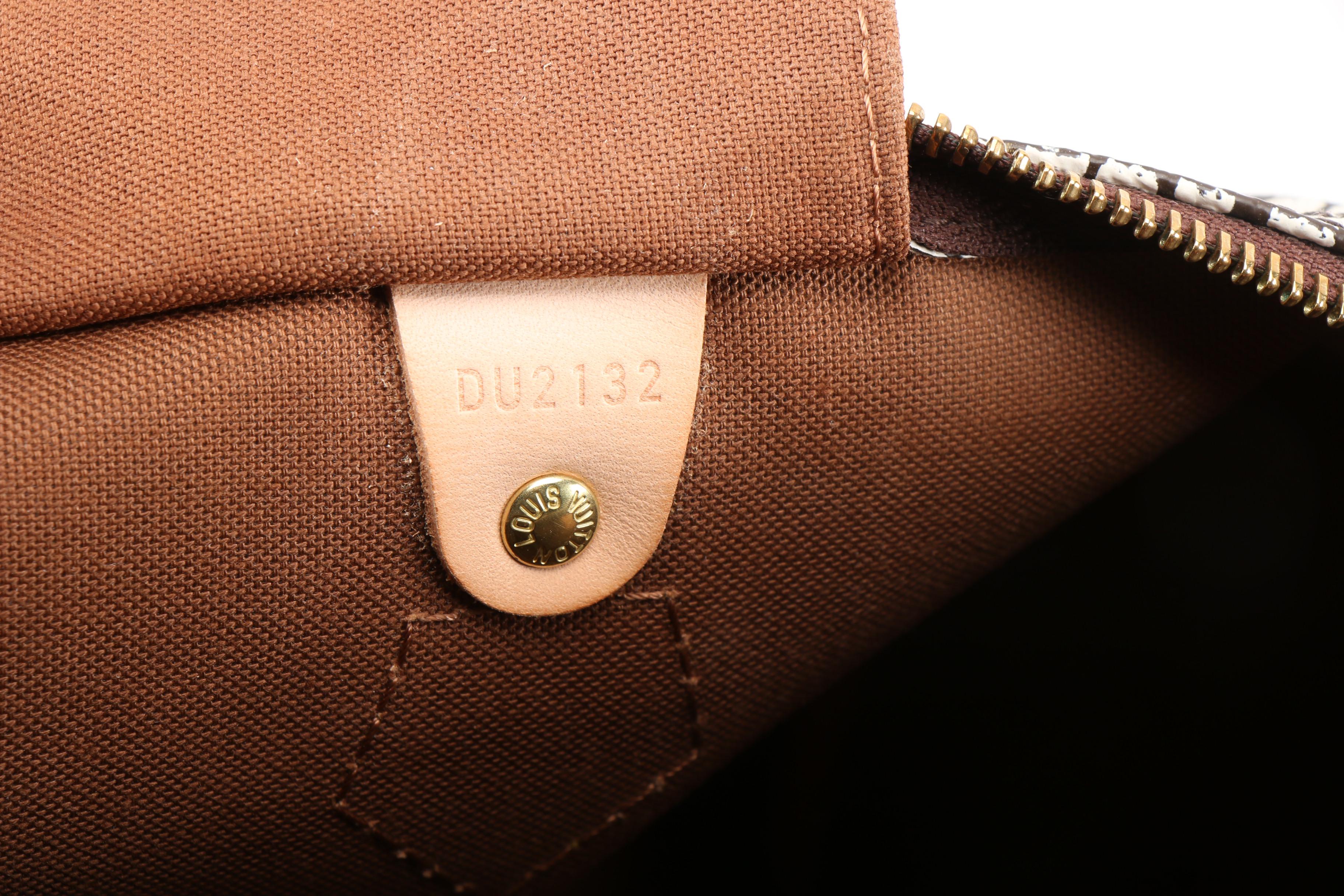 Louis Vuitton Limited Edition Yayoi Kusama Speedy Town 30 Bag in Monogram Canvas