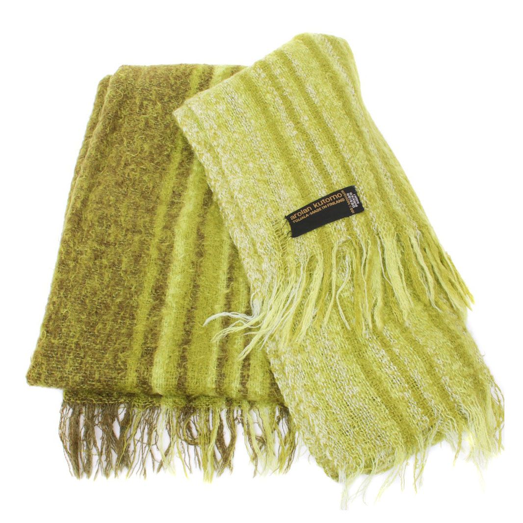 Pirkko Maki for Arolan Kutomo Finnish Mohair Throw Blanket, Mid-20th Century