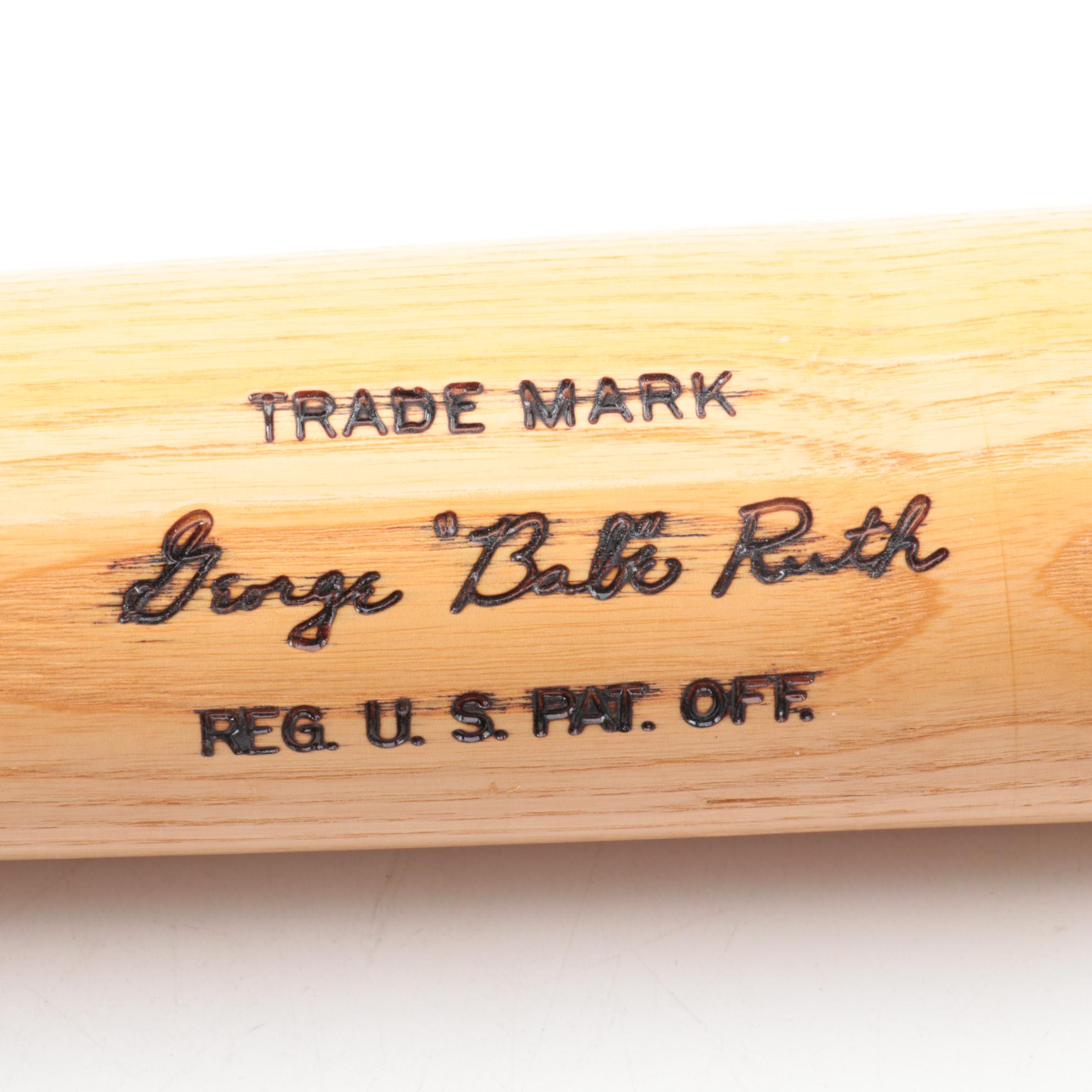George "Babe" Ruth Louisville Slugger Full Size Model Baseball Bat, circa 1980s