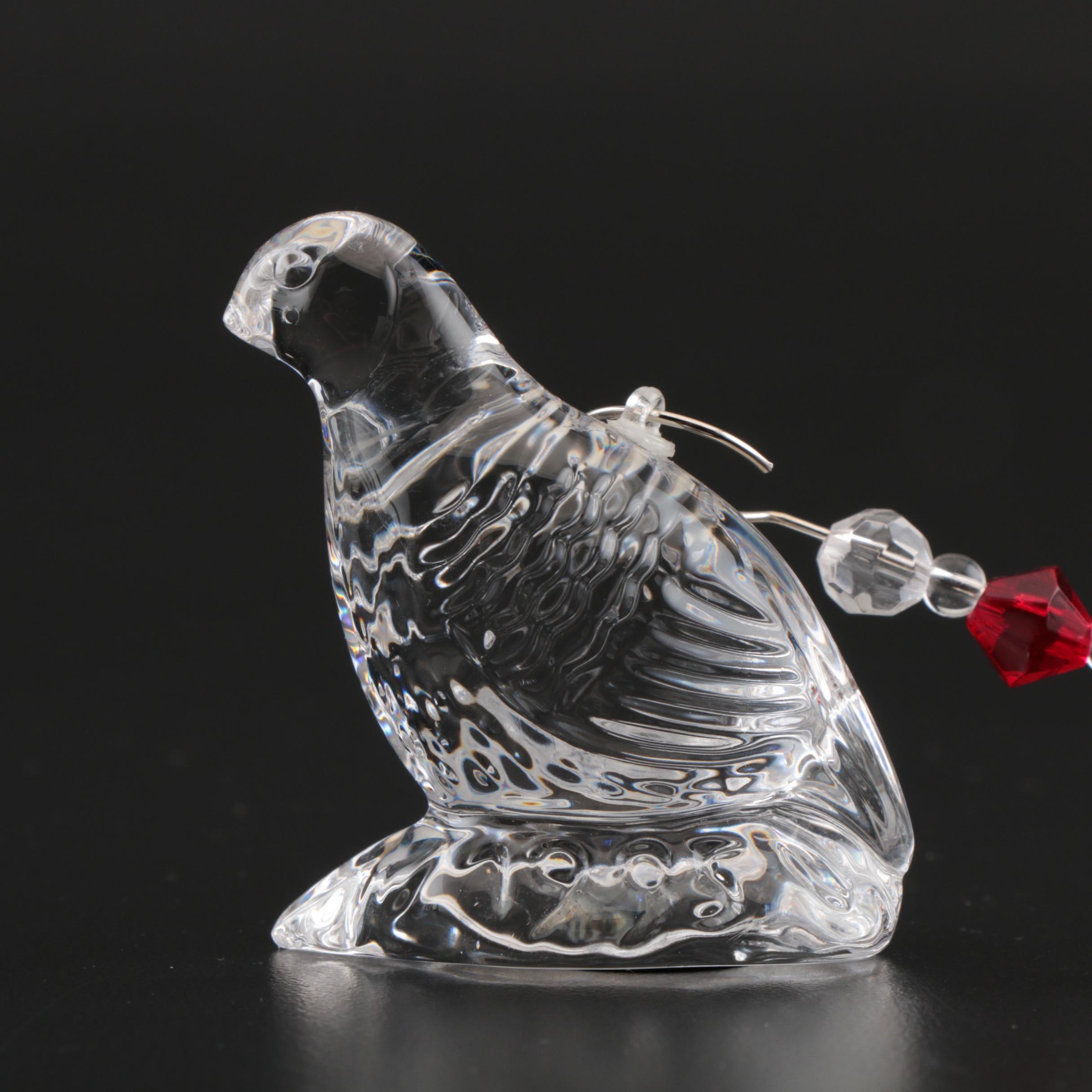 Waterford "Twelve Days of Christmas" Crystal Ornaments