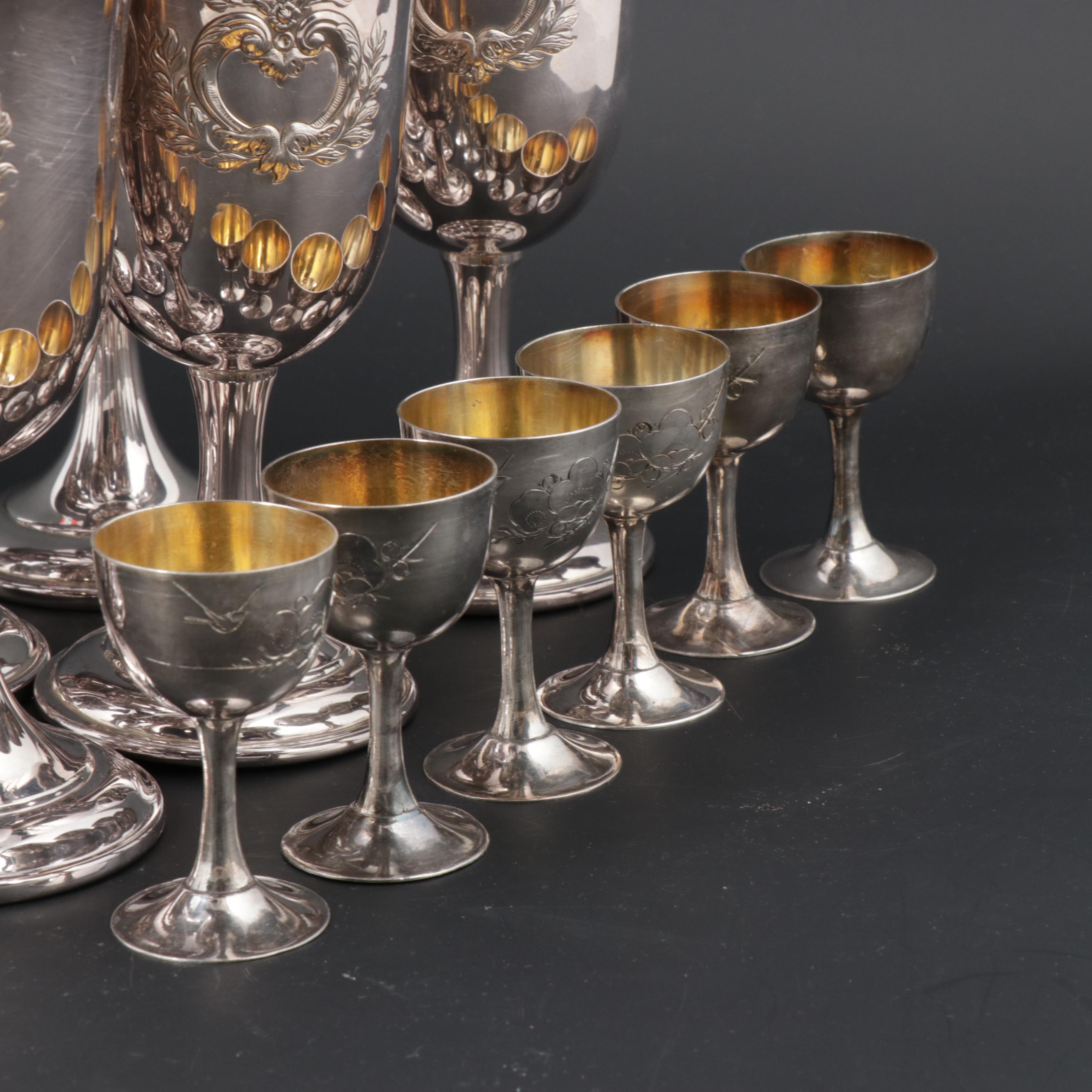 International Silver Co. Wilcox Silver Plate Goblets and Cordial Stemware