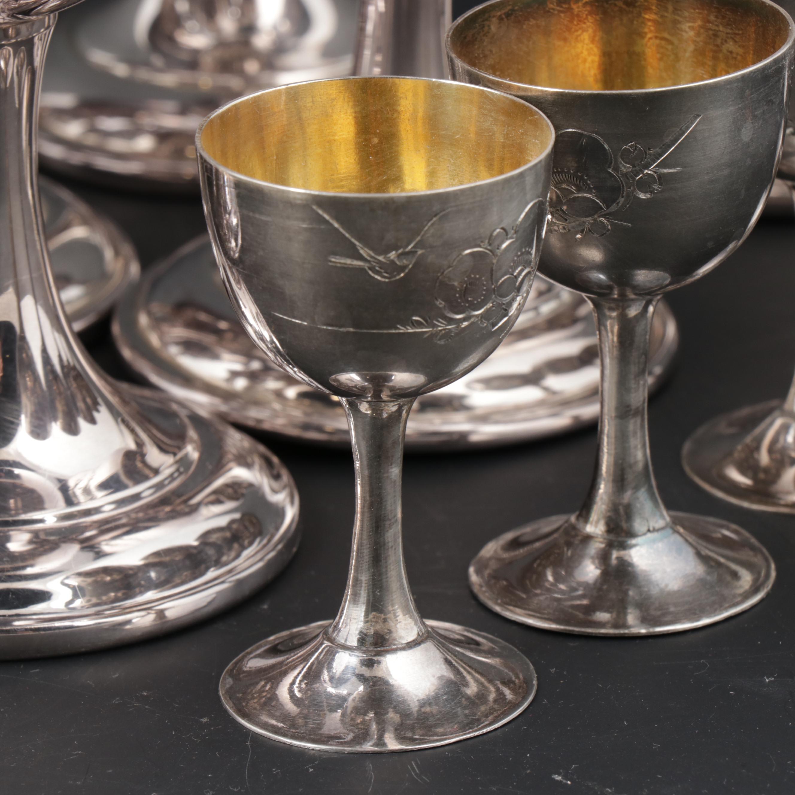 International Silver Co. Wilcox Silver Plate Goblets and Cordial Stemware