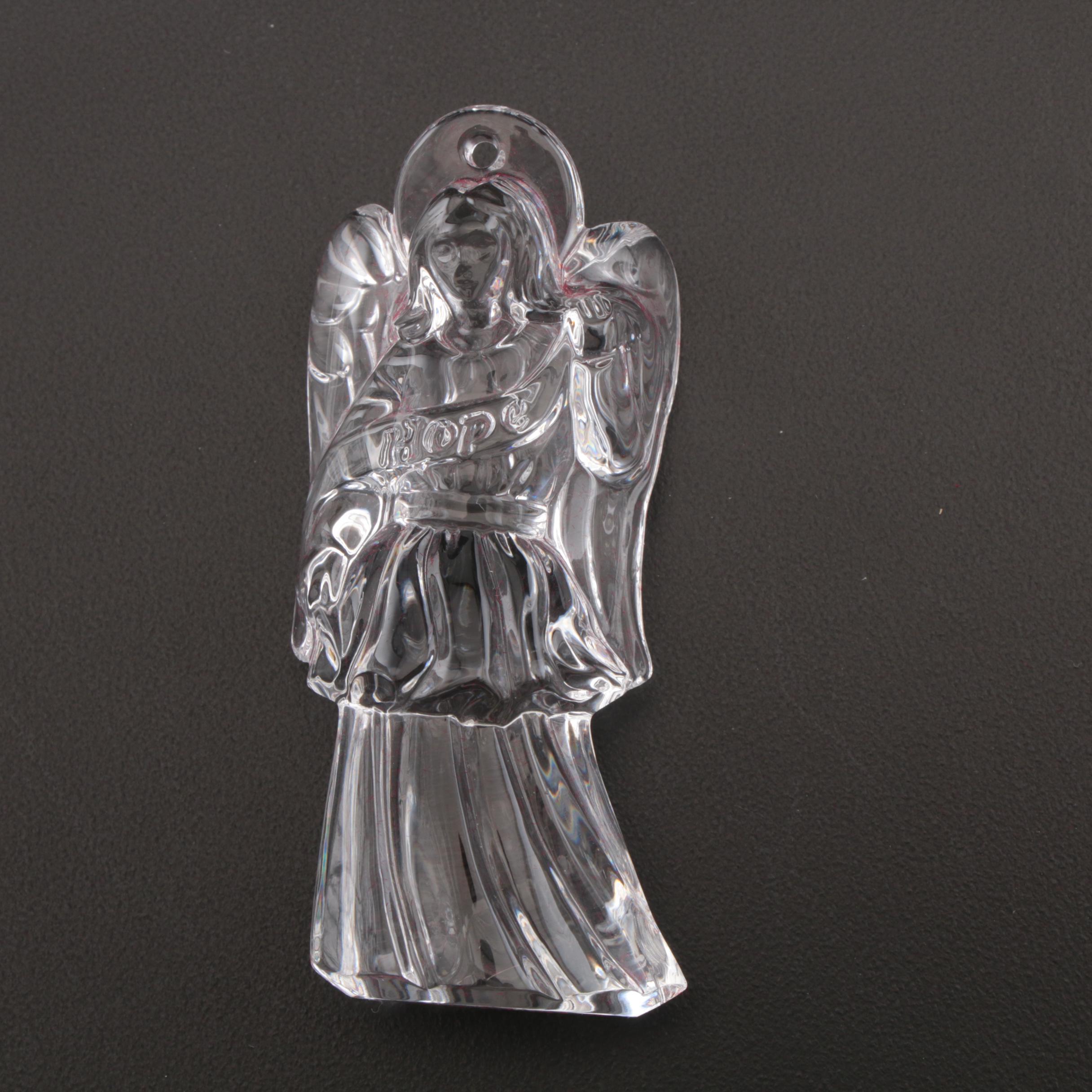 Waterford "Lismore" and "Angel" Collection Crystal Ornaments