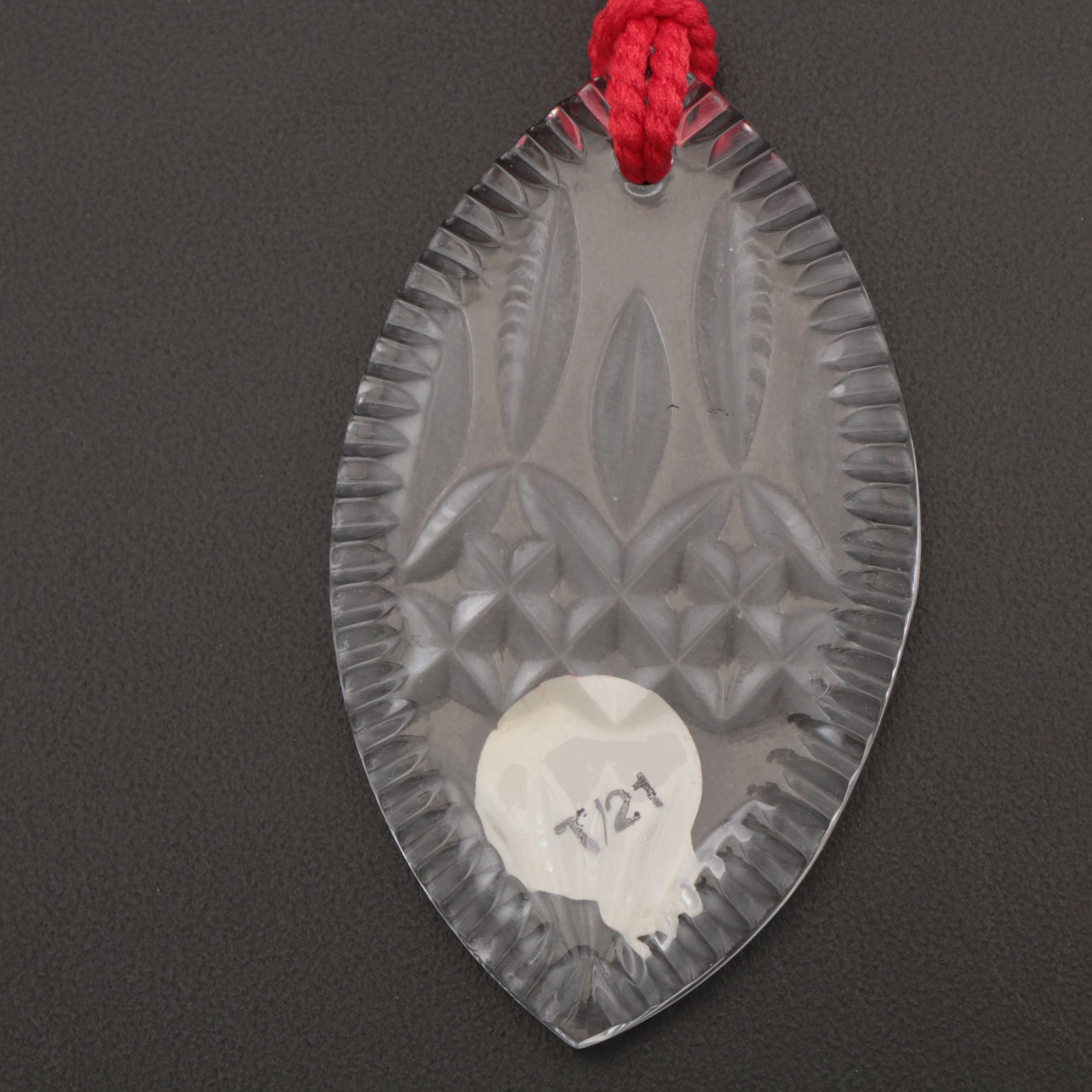 Waterford "Lismore" and "Angel" Collection Crystal Ornaments