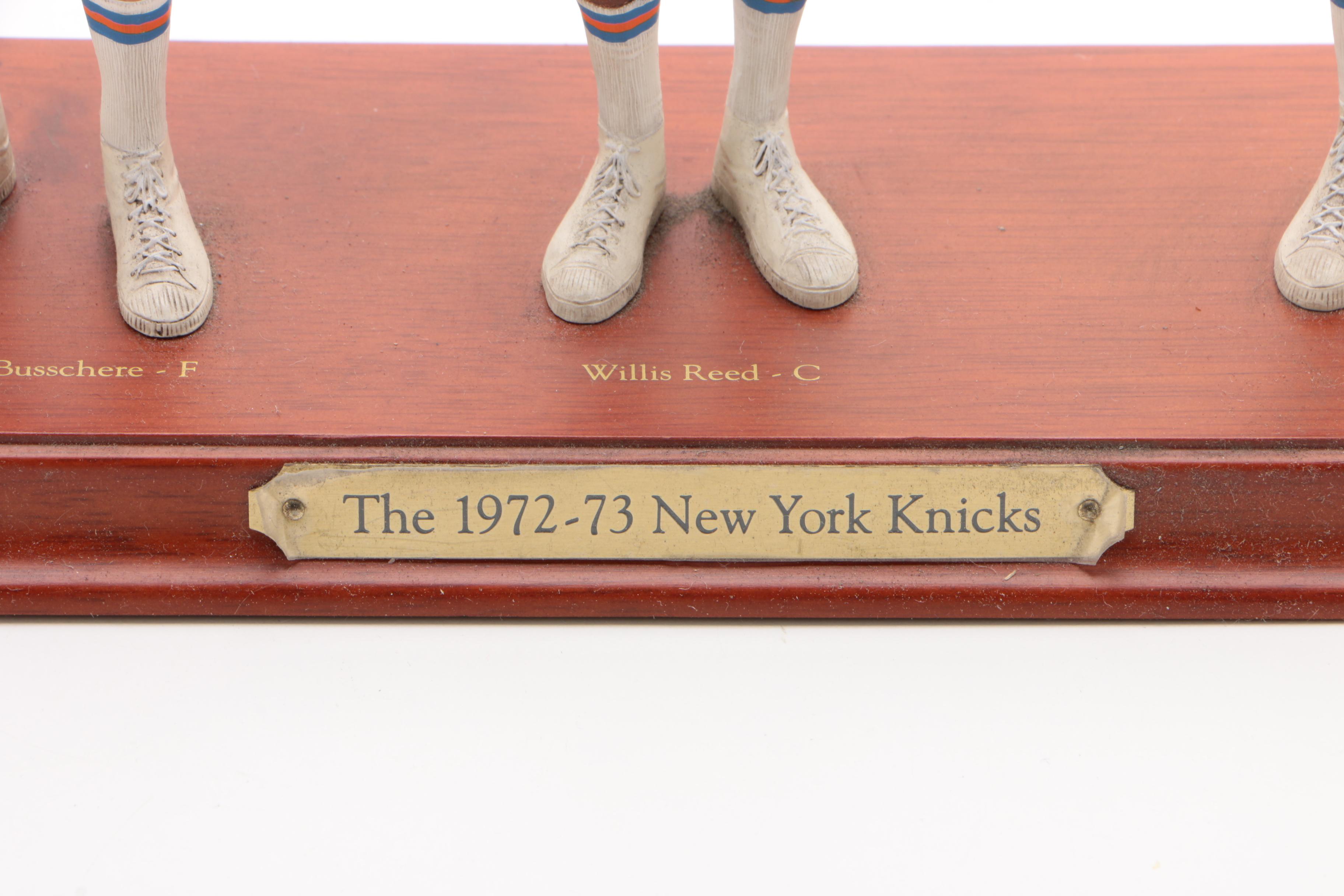 Danbury Mint Ceramic 1972-1973 NBA Champs New York Knicks Team Figurine, 2002