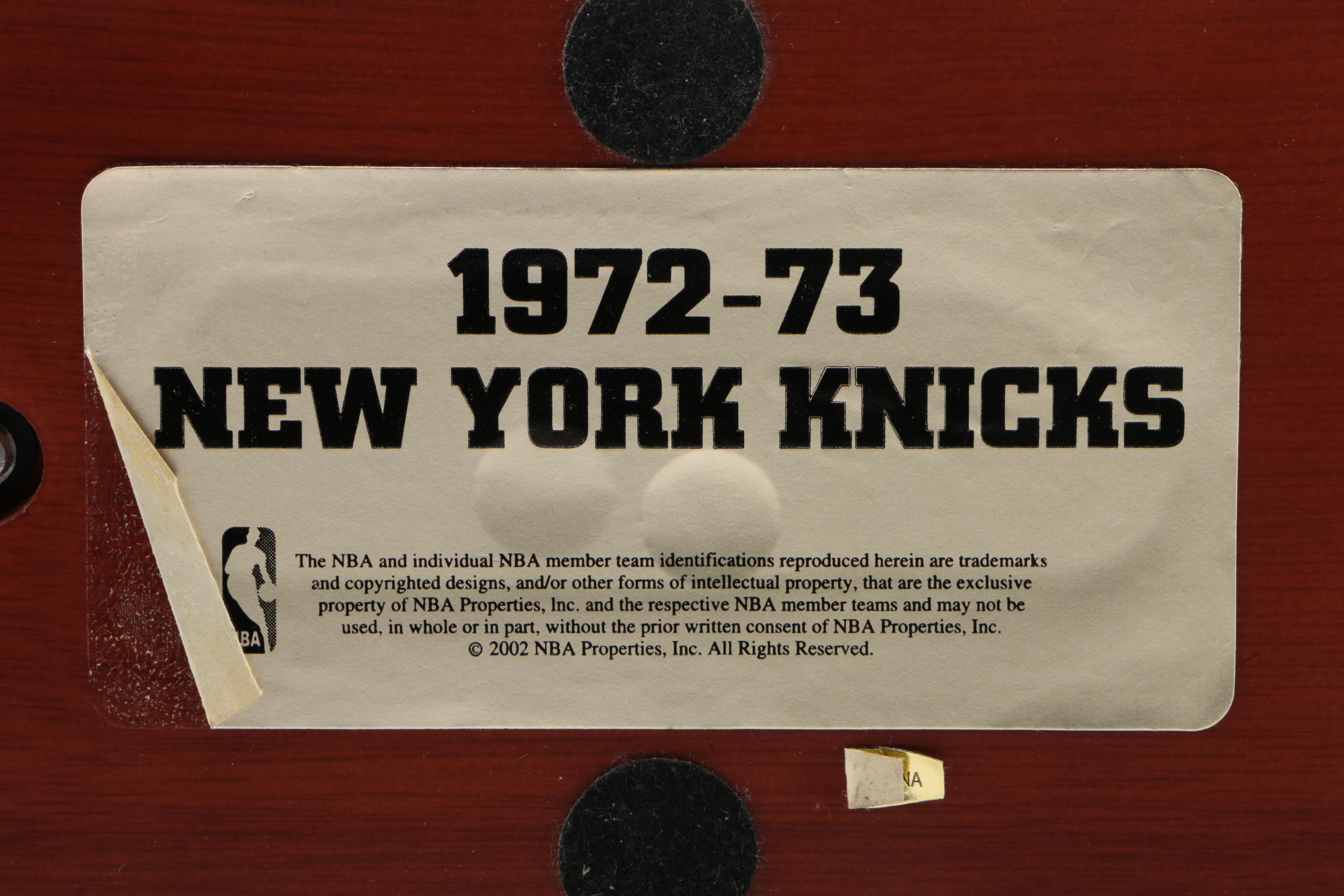 Danbury Mint Ceramic 1972-1973 NBA Champs New York Knicks Team Figurine, 2002