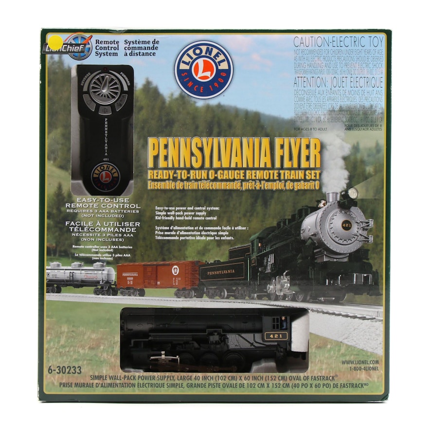 Lionel "Pennsylvania Flyer" Remote Control Train Set, 2014