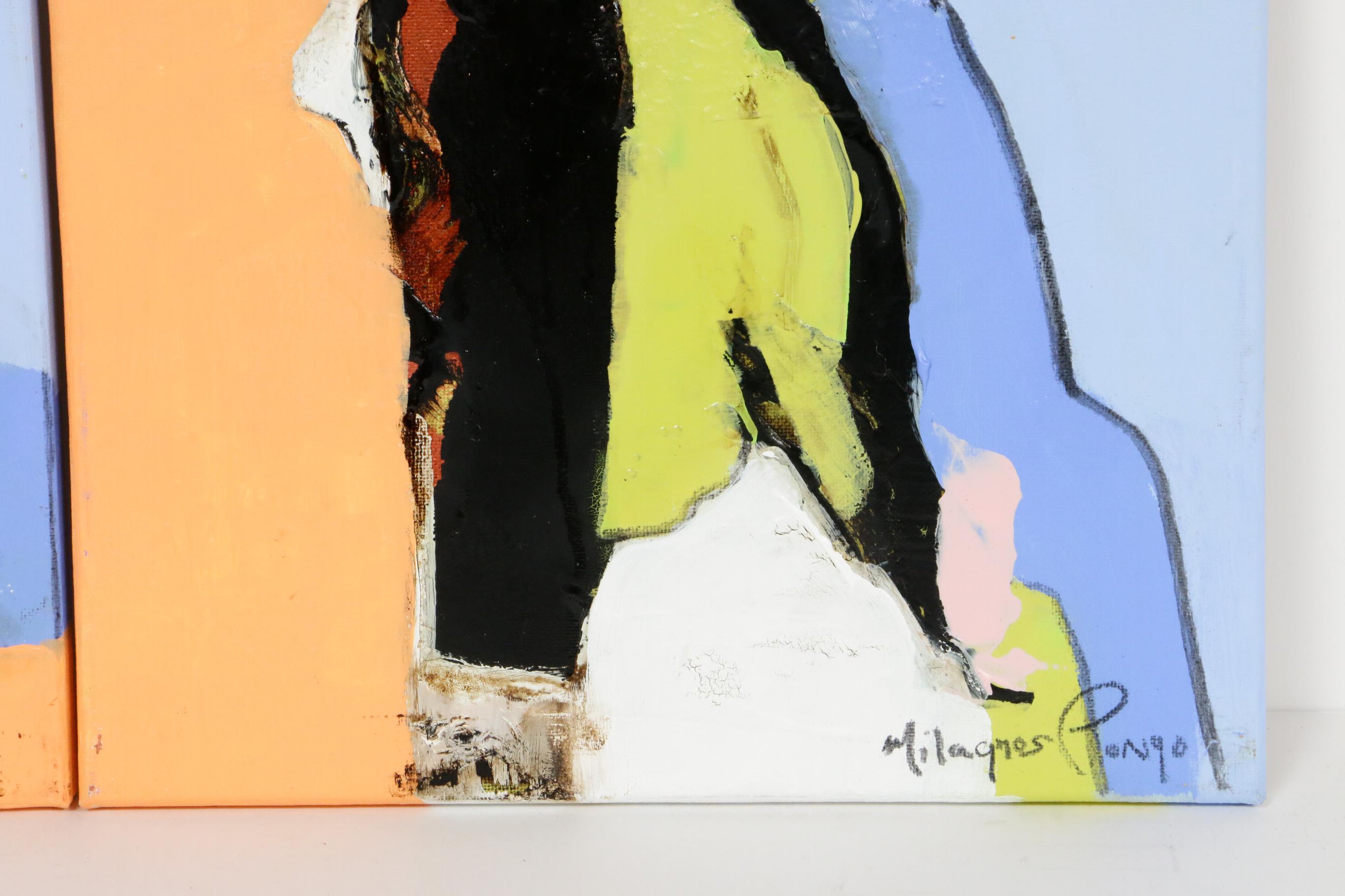 Milagros Pongo Abstract Mixed Media Paintings