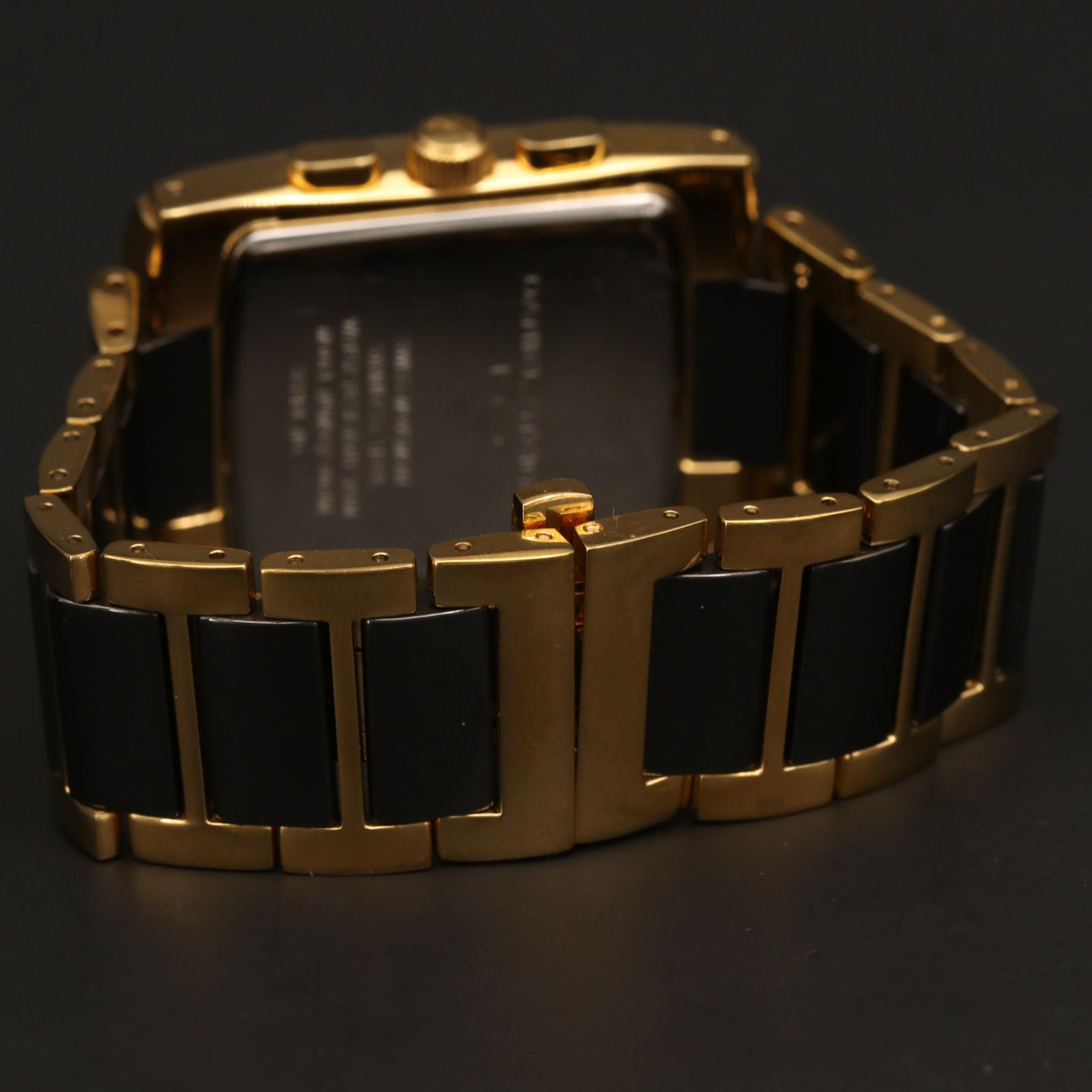 Daniel Steiger Deco Ceramic and Stainless Steel Quartz Chronograph Watch