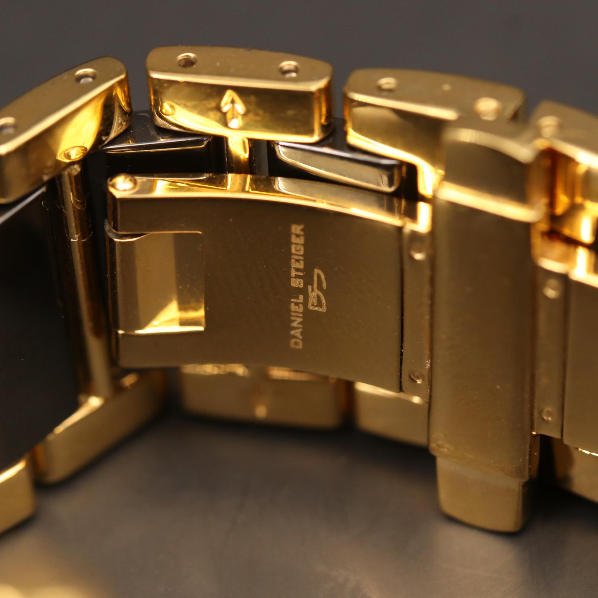 Daniel Steiger Deco Ceramic and Stainless Steel Quartz Chronograph Watch