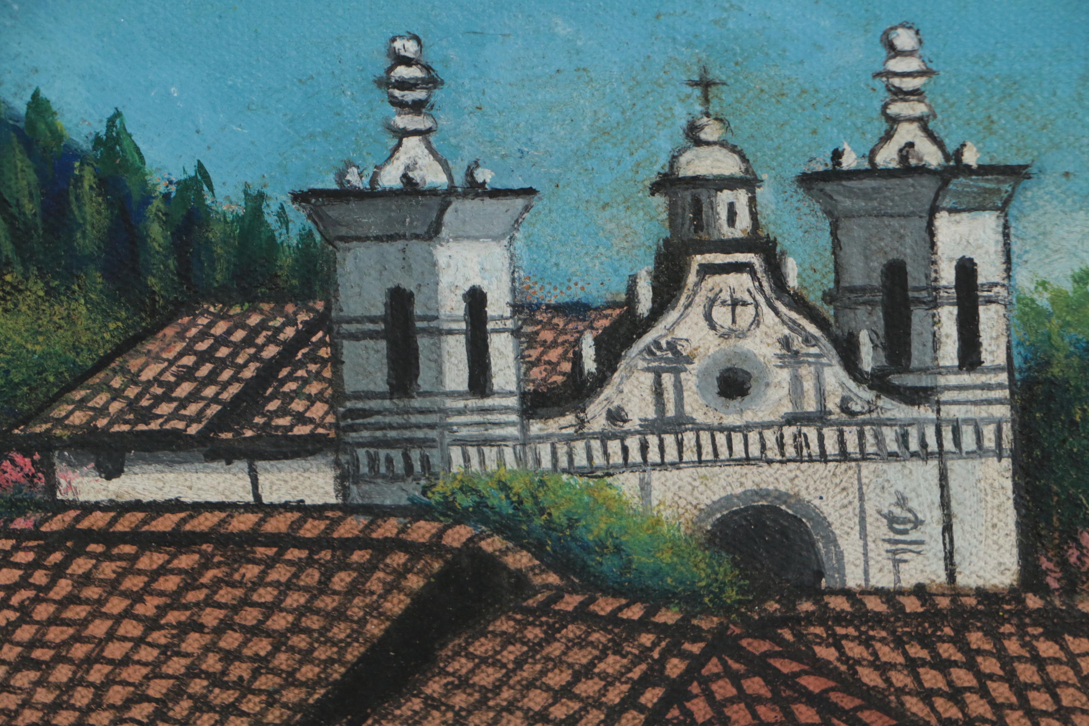 Jose Antonio Velasquez Oil Painting, 1971