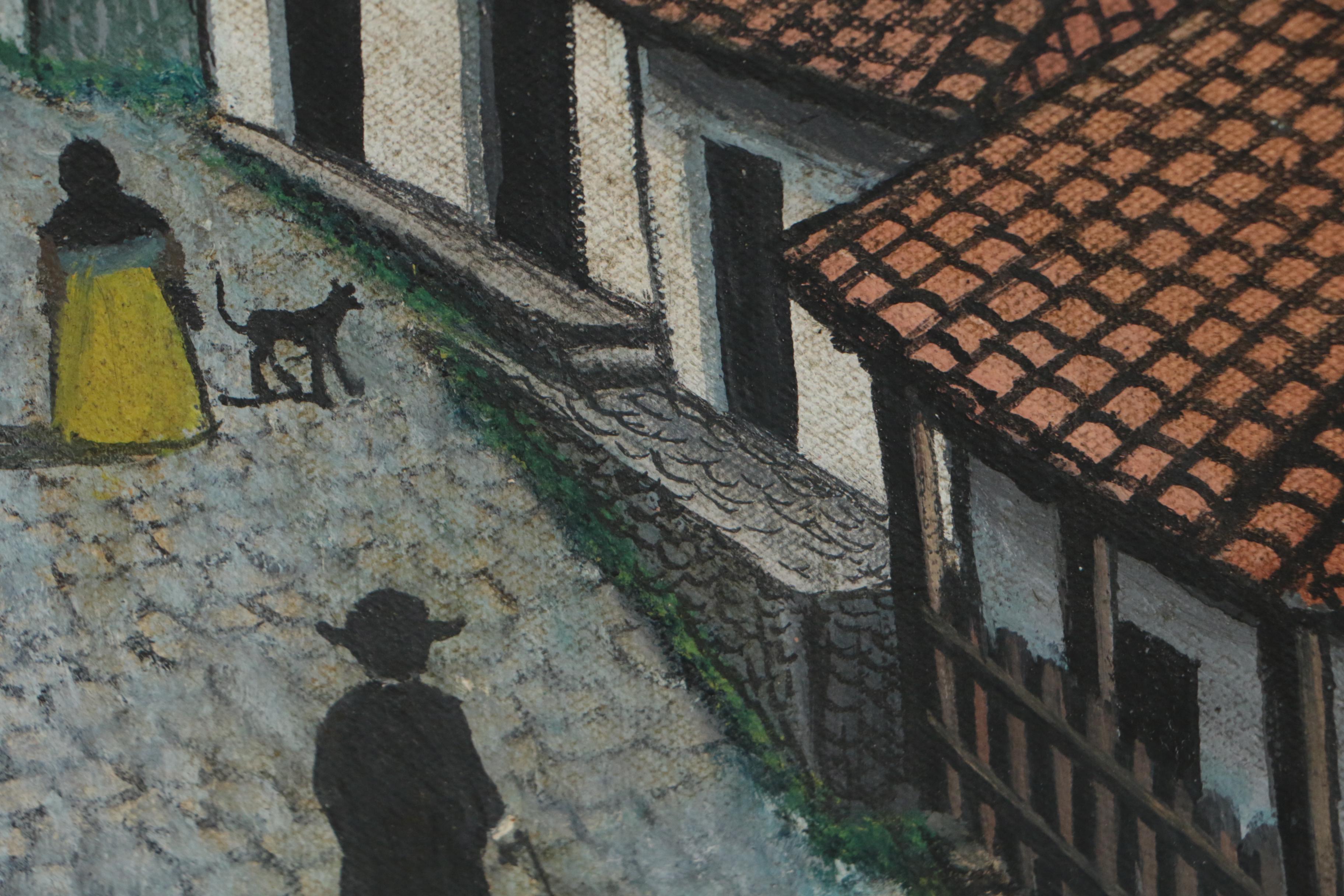 Jose Antonio Velasquez Oil Painting, 1971