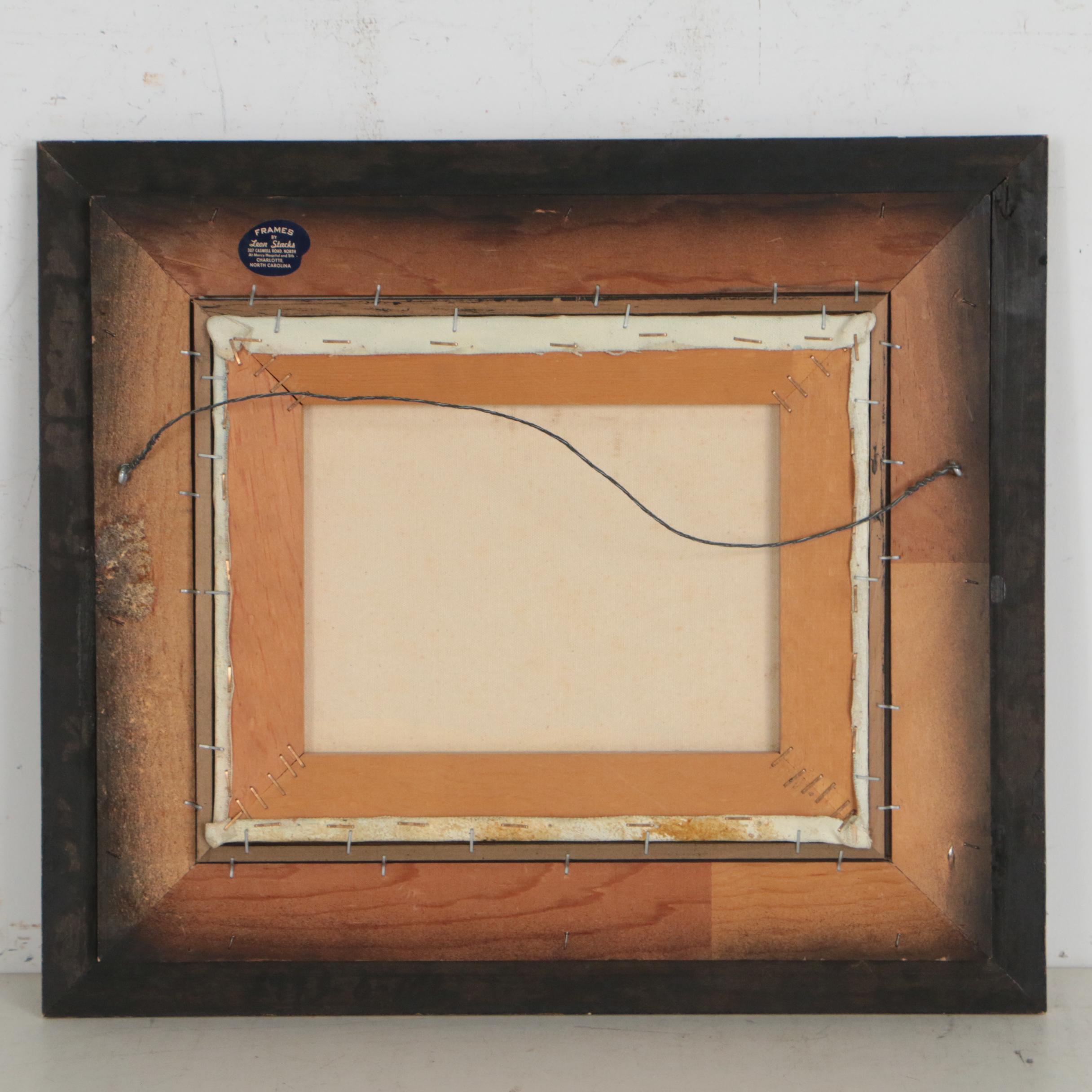 Jose Antonio Velasquez Oil Painting, 1971