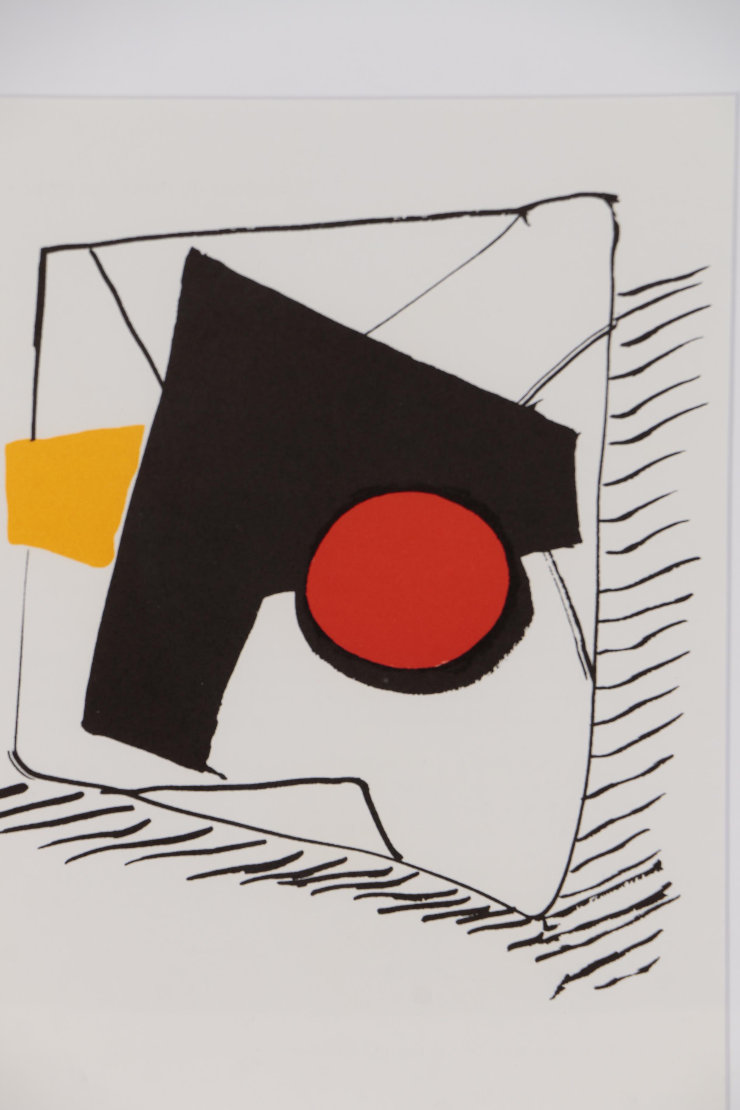Alexander Calder Color Lithograph for "Derrière le Miroir", 1976
