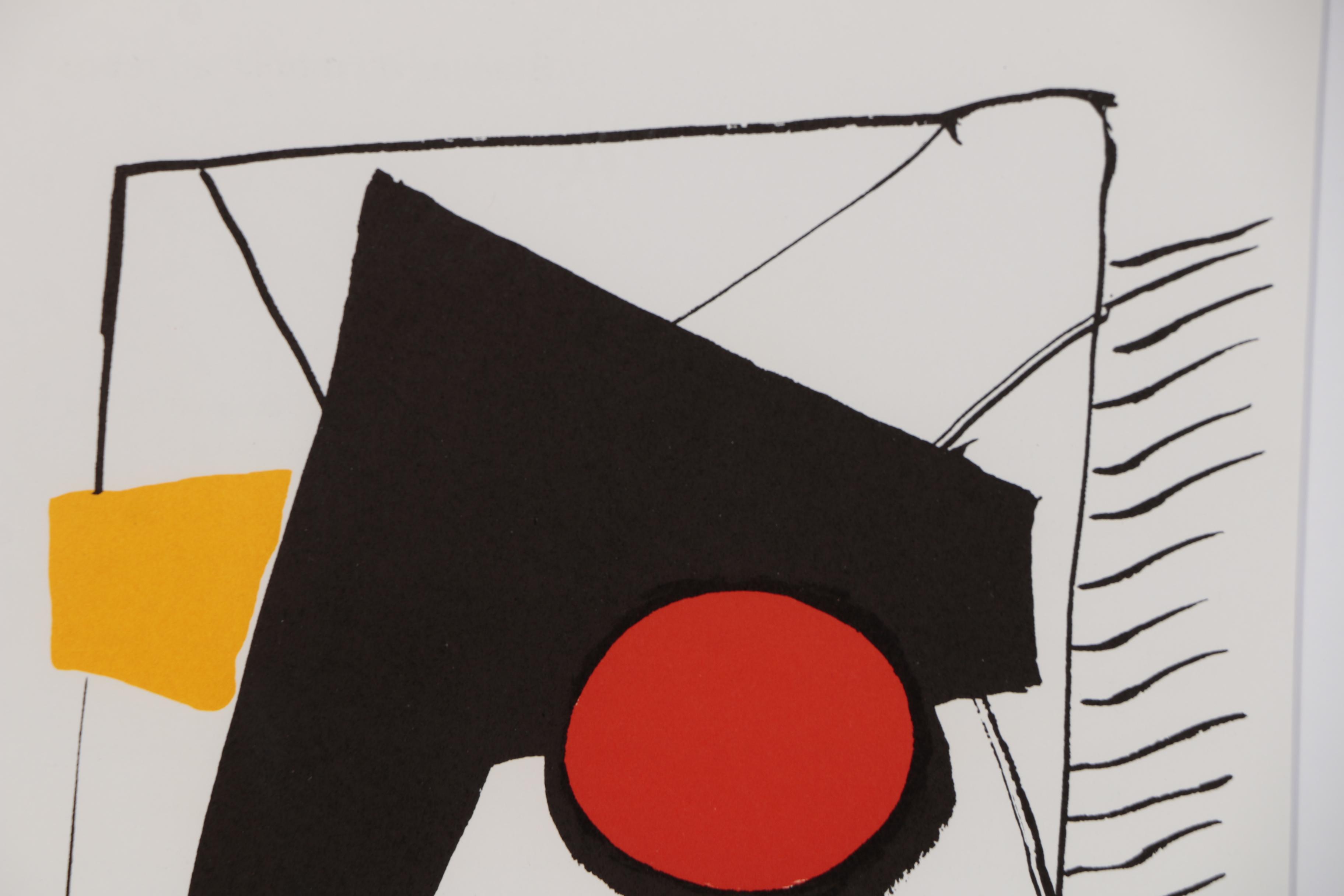 Alexander Calder Color Lithograph for "Derrière le Miroir", 1976