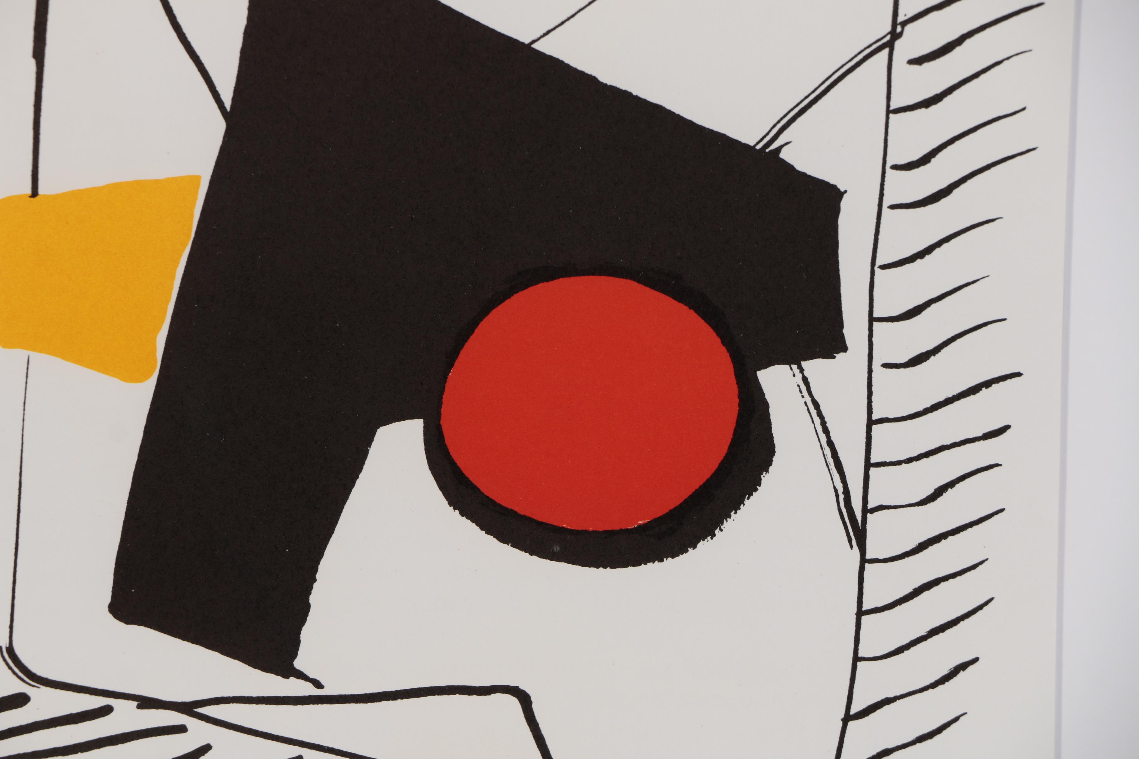 Alexander Calder Color Lithograph for "Derrière le Miroir", 1976
