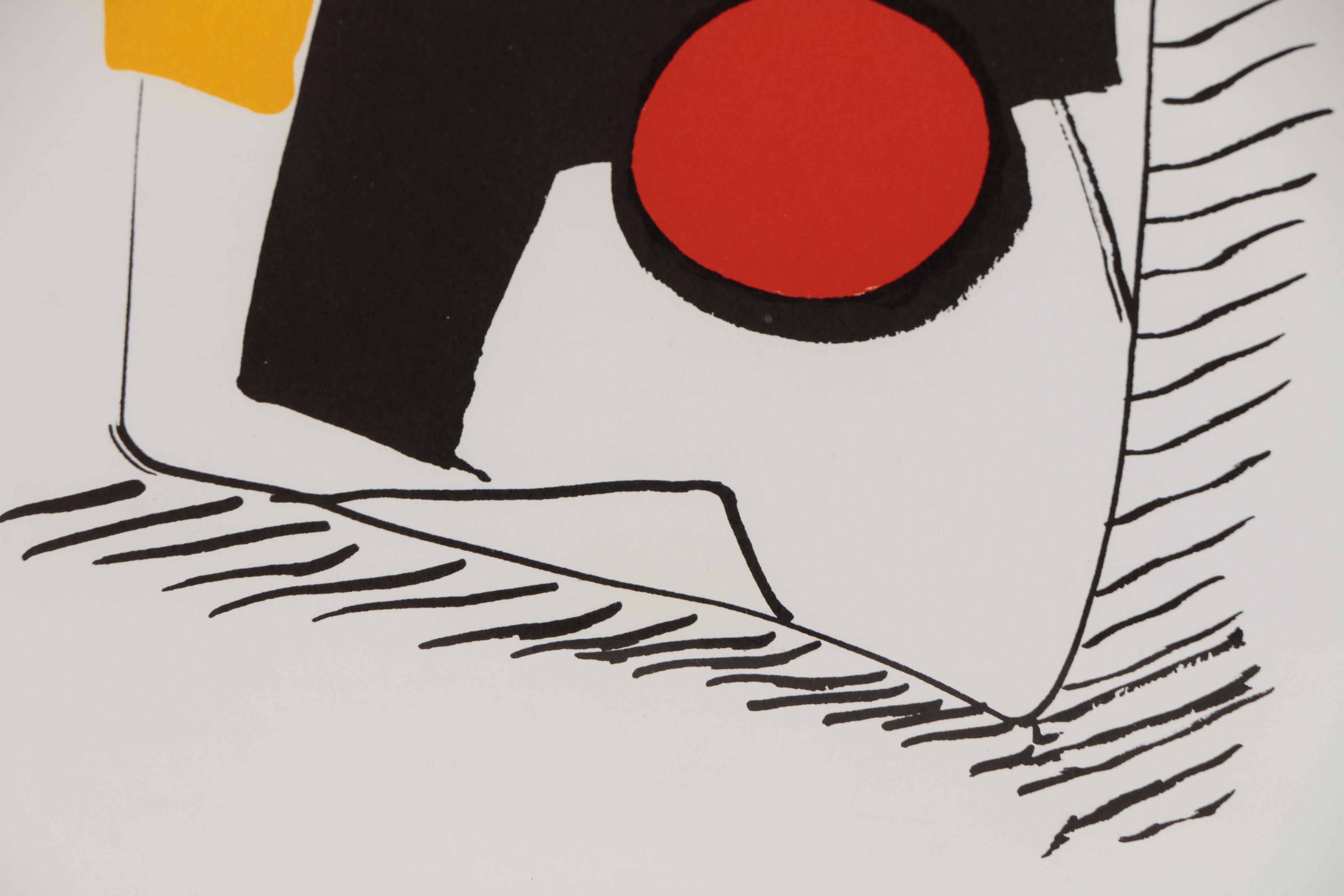 Alexander Calder Color Lithograph for "Derrière le Miroir", 1976