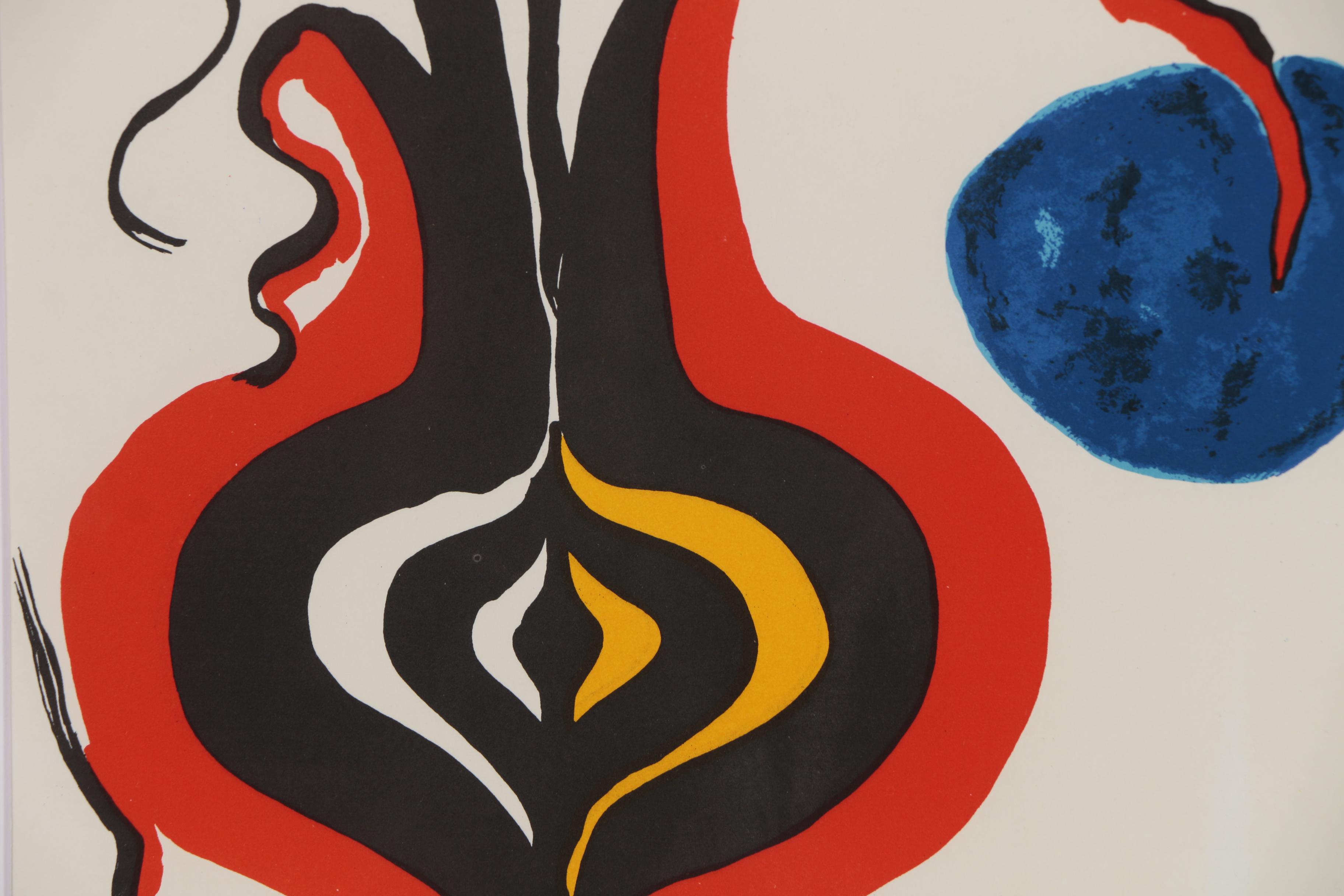 Alexander Calder Color Lithograph for "Derrière le Miroir", 1966