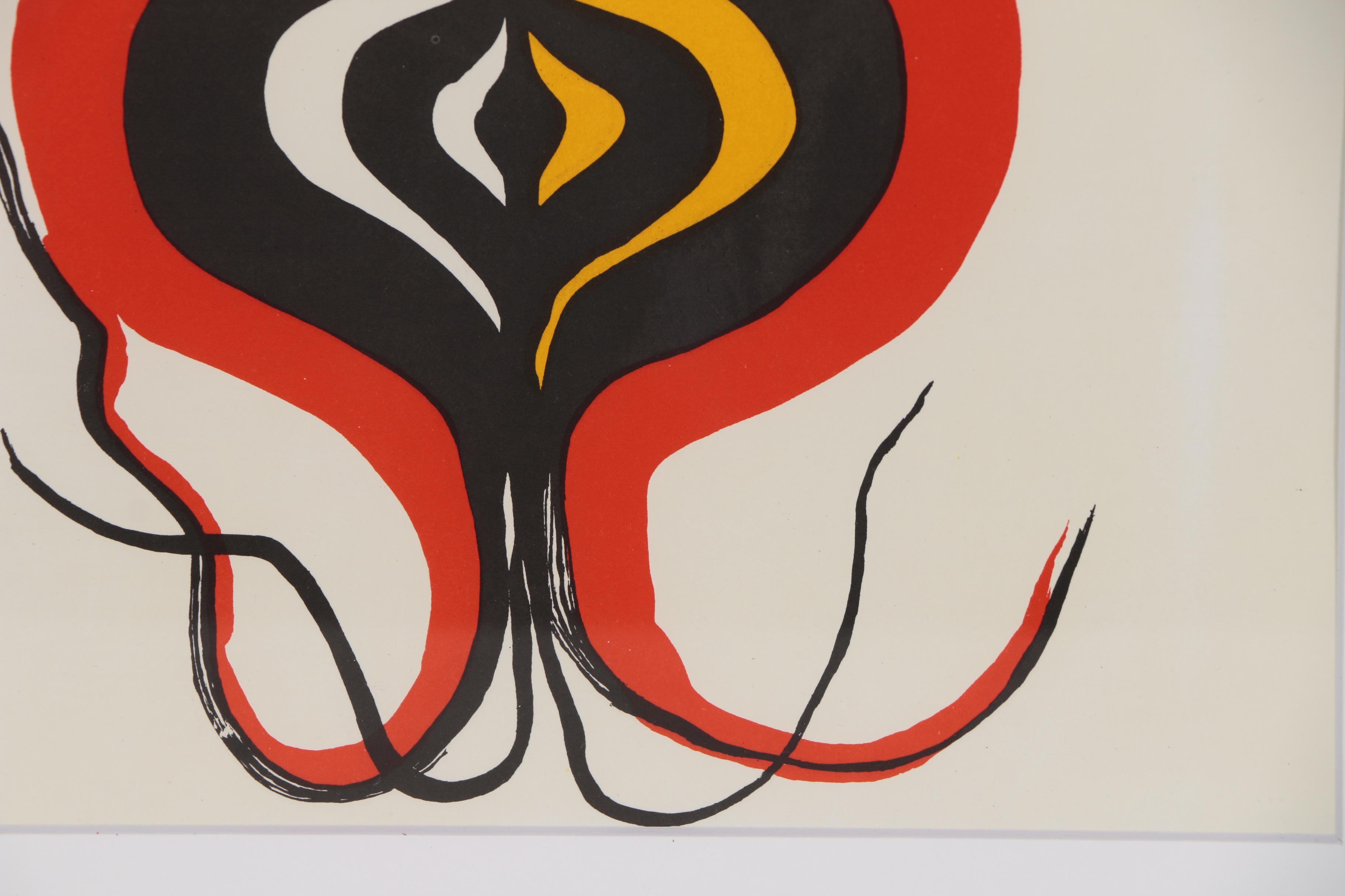 Alexander Calder Color Lithograph for "Derrière le Miroir", 1966
