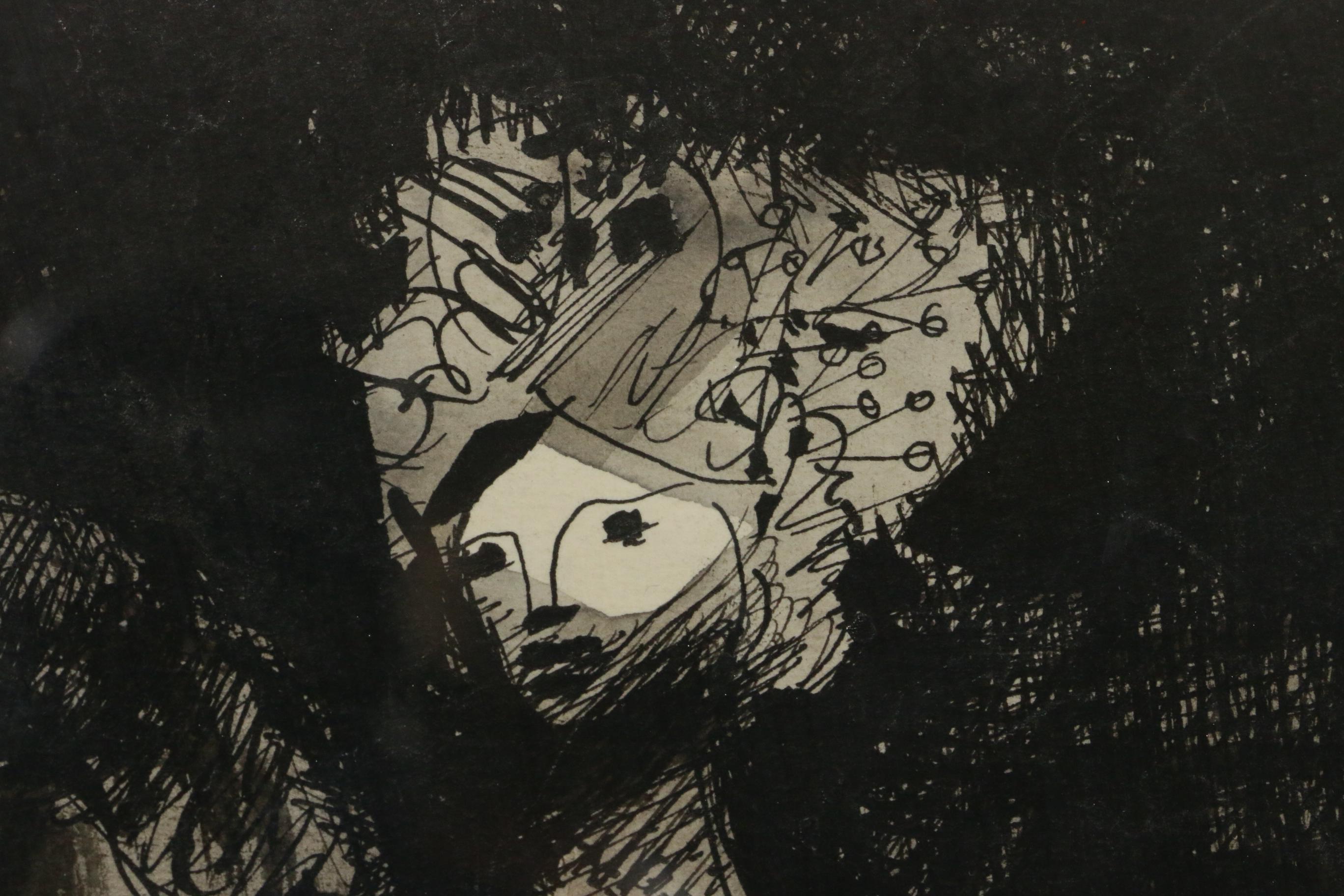 Josef Liesler Watercolor and Ink Painting for Marie Mervatova Children's Story