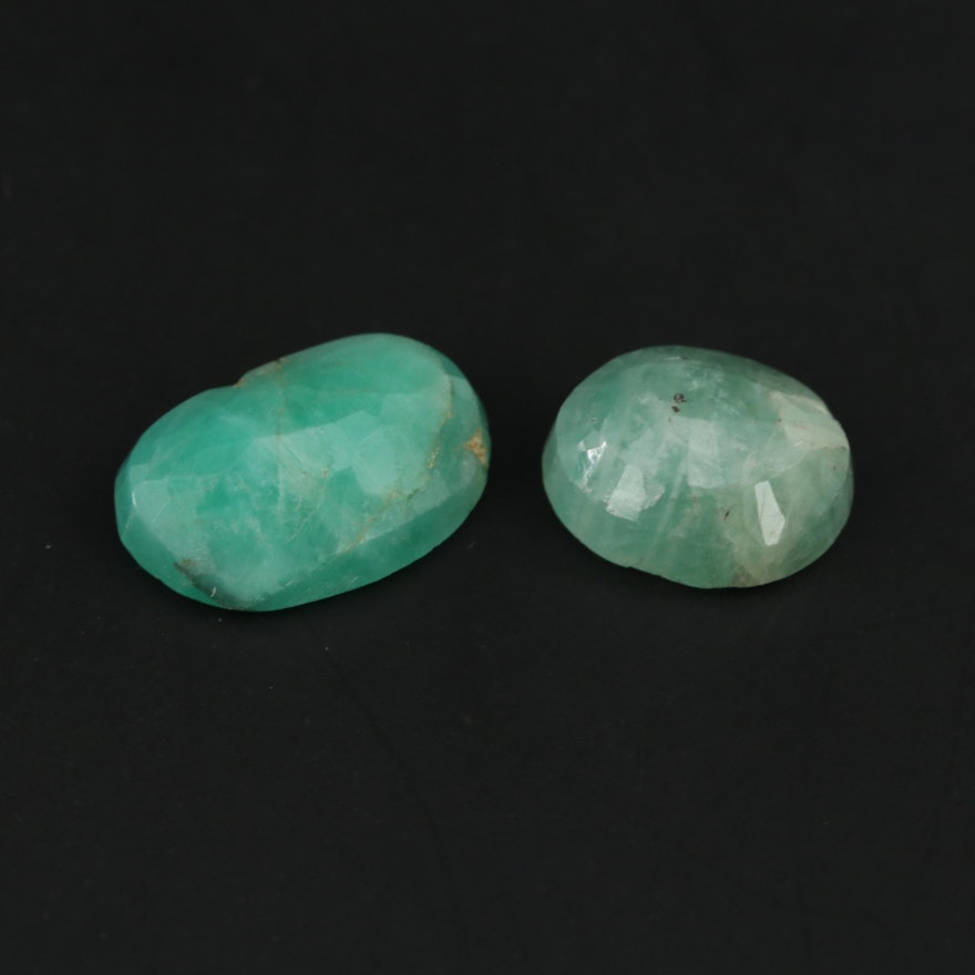 Loose 3.08 CTW Emerald Gemstones