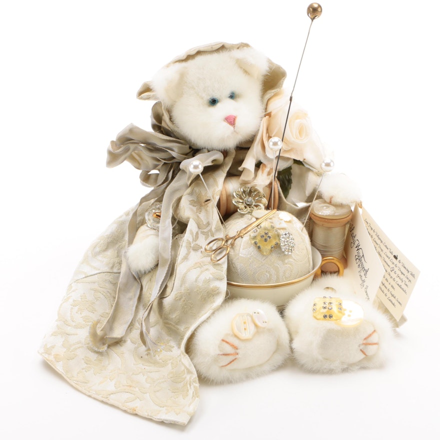 Lady Wigglesworth & Butterfly Sneezes Embellished Pin Cushion Bear