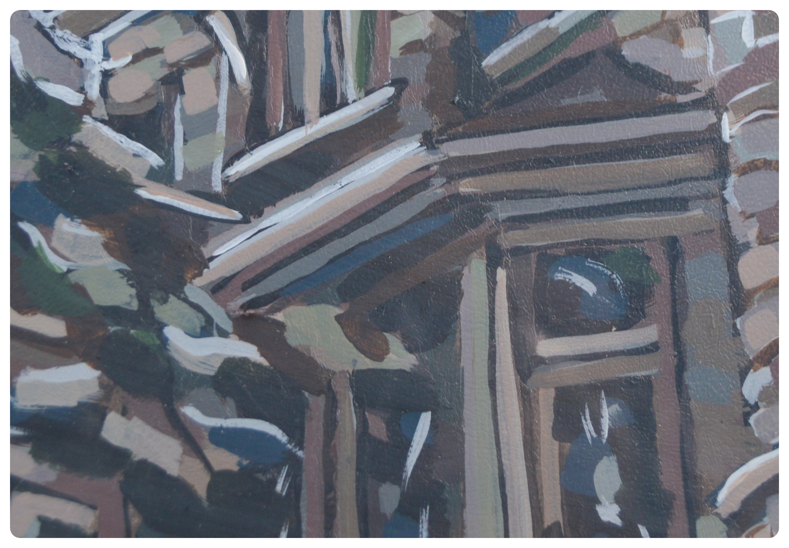 Lisa Bollinger Architectural Landscape Acrylic Painting