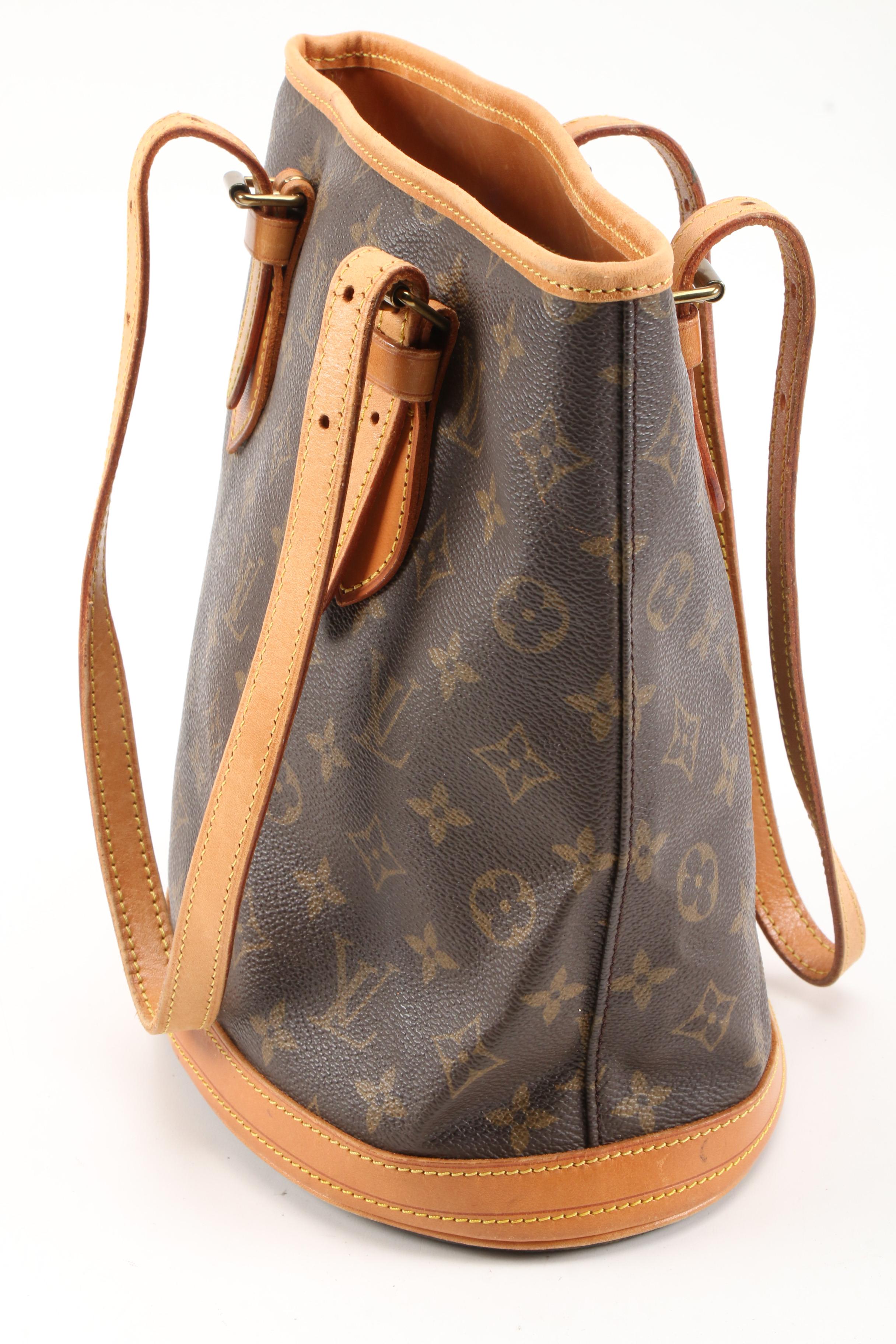 Louis Vuitton Monogram Canvas Petite Bucket Bag, 1980s Vintage