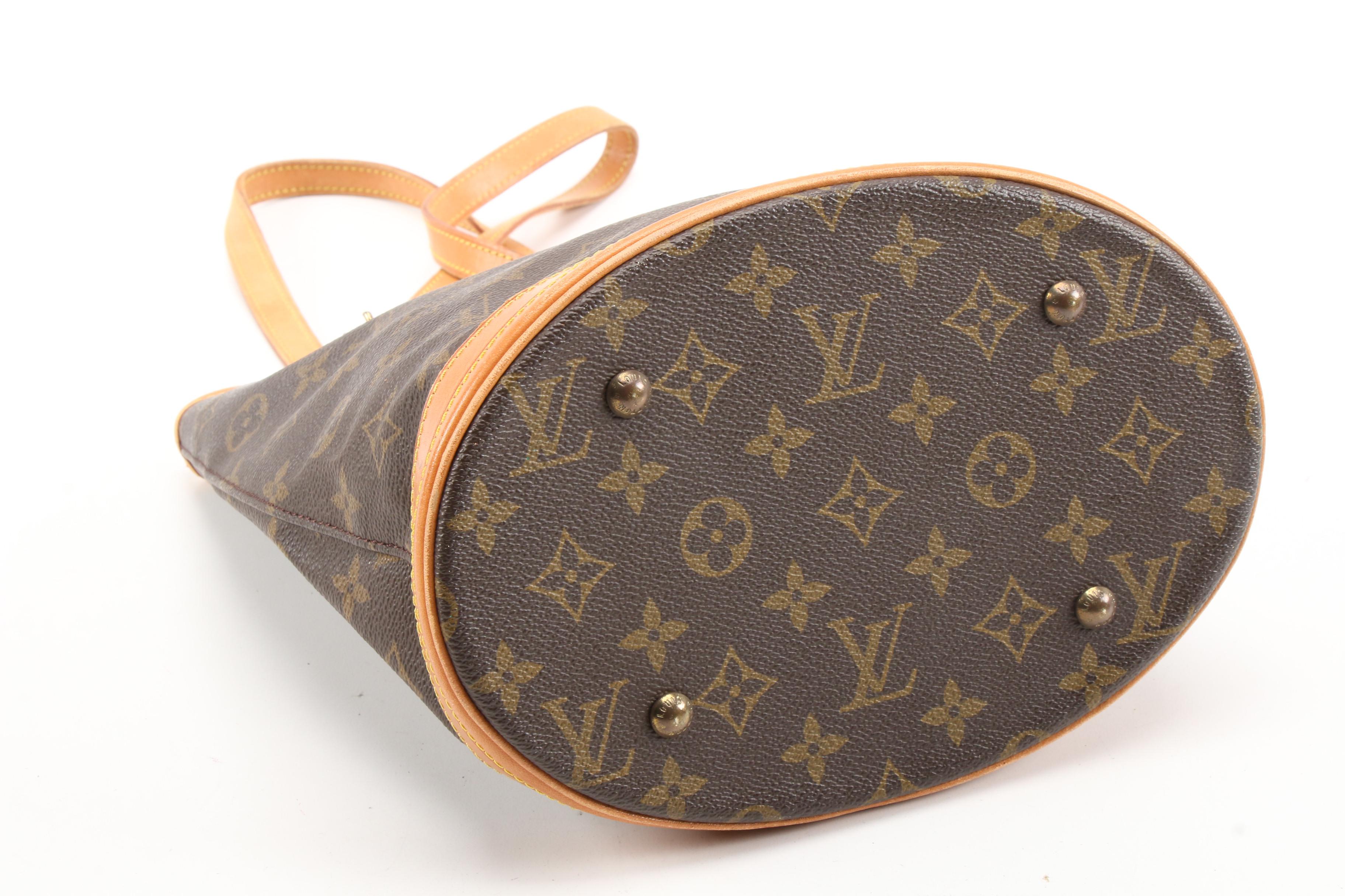 Louis Vuitton Monogram Canvas Petite Bucket Bag, 1980s Vintage