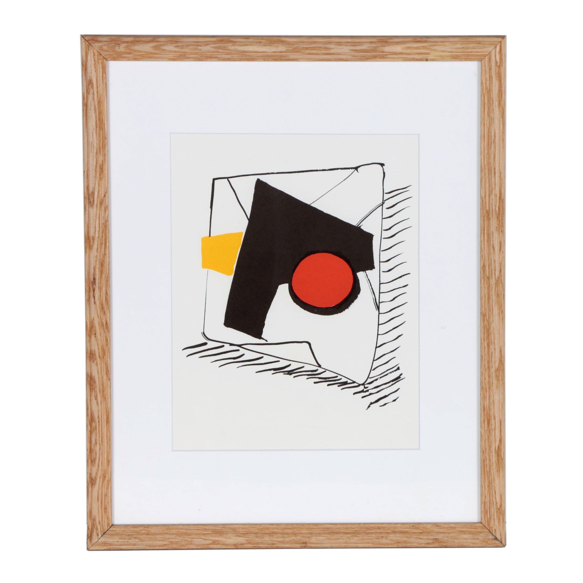 Alexander Calder Color Lithograph for "Derrière le Miroir", 1976