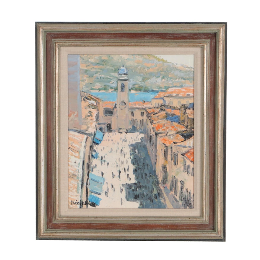 Renée Théobald Cityscape Oil Painting