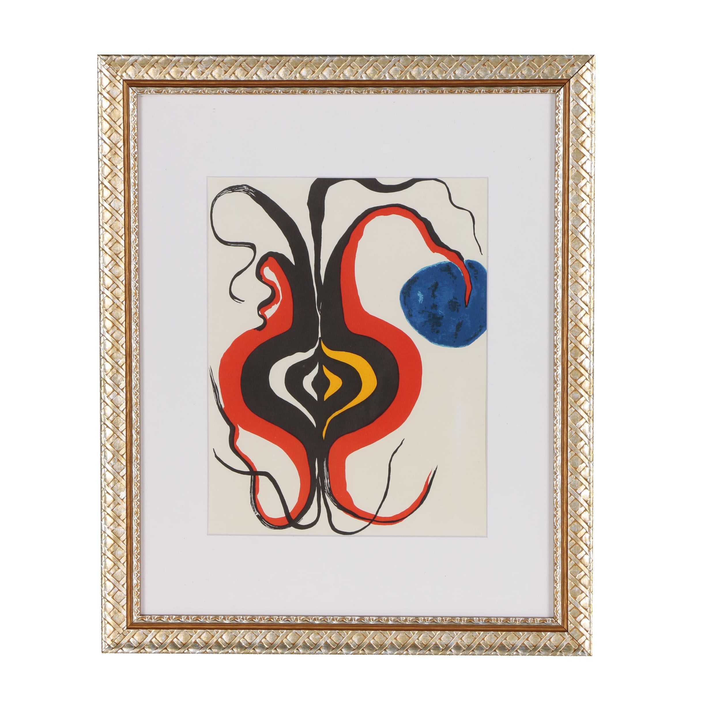 Alexander Calder Color Lithograph for "Derrière le Miroir", 1966