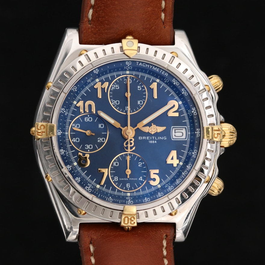 Breitling Chronomat 18K Gold and Stainless Steel Automatic Wristwatch