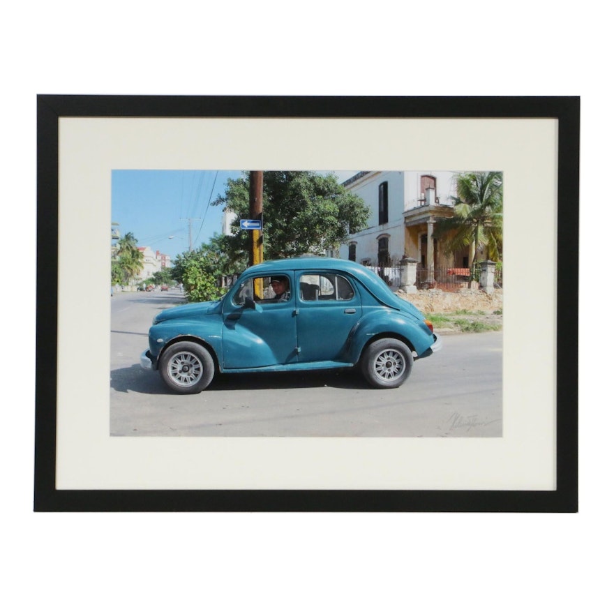 Helmut Horn Vintage Cuban Car Color Photograph