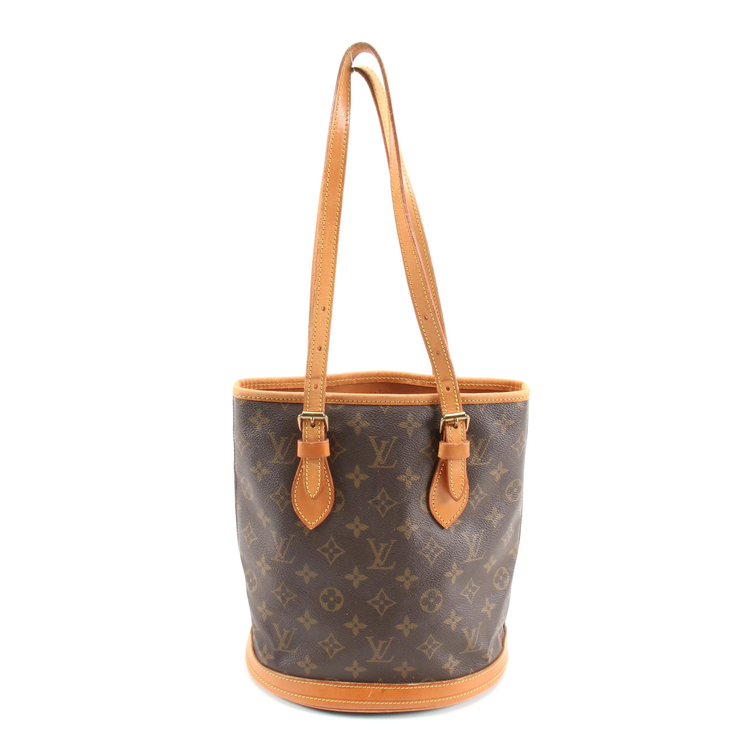 Louis Vuitton Monogram Canvas Petite Bucket Bag, 1980s Vintage