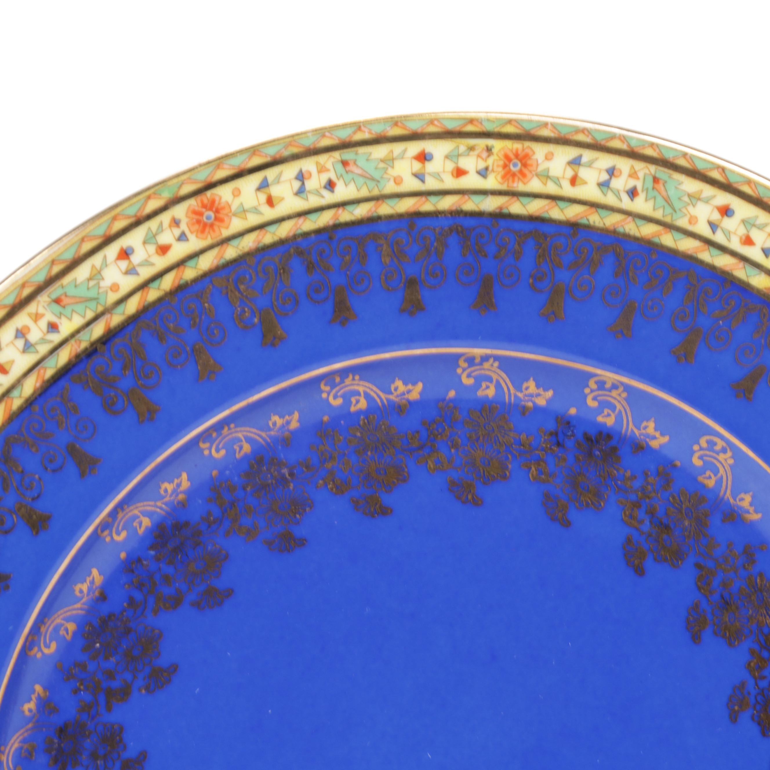 Friedrich Simon Carlsbad Czechoslovakia Porcelain Dinner Plates, Early 20th C.