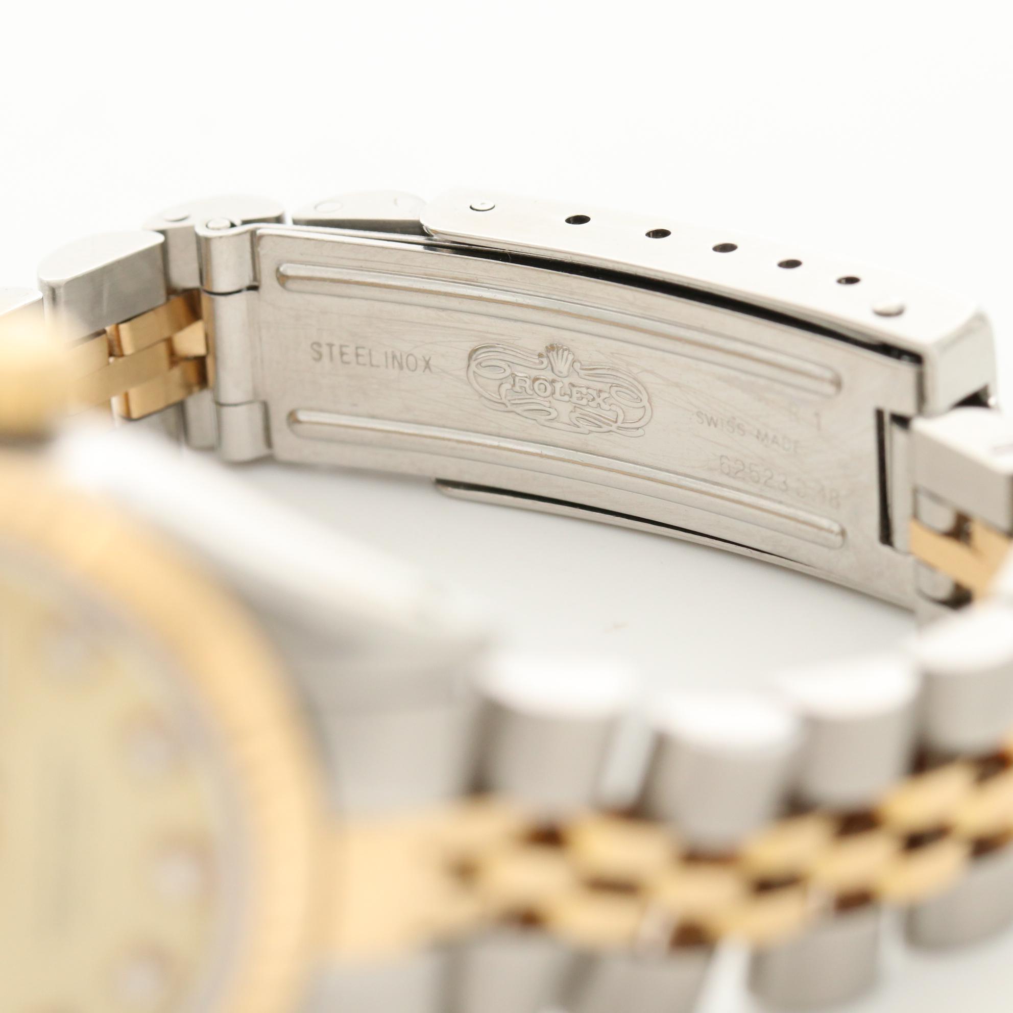 Rolex Datejust 18K Gold and Stainless Steel Watch with Diamond Dial