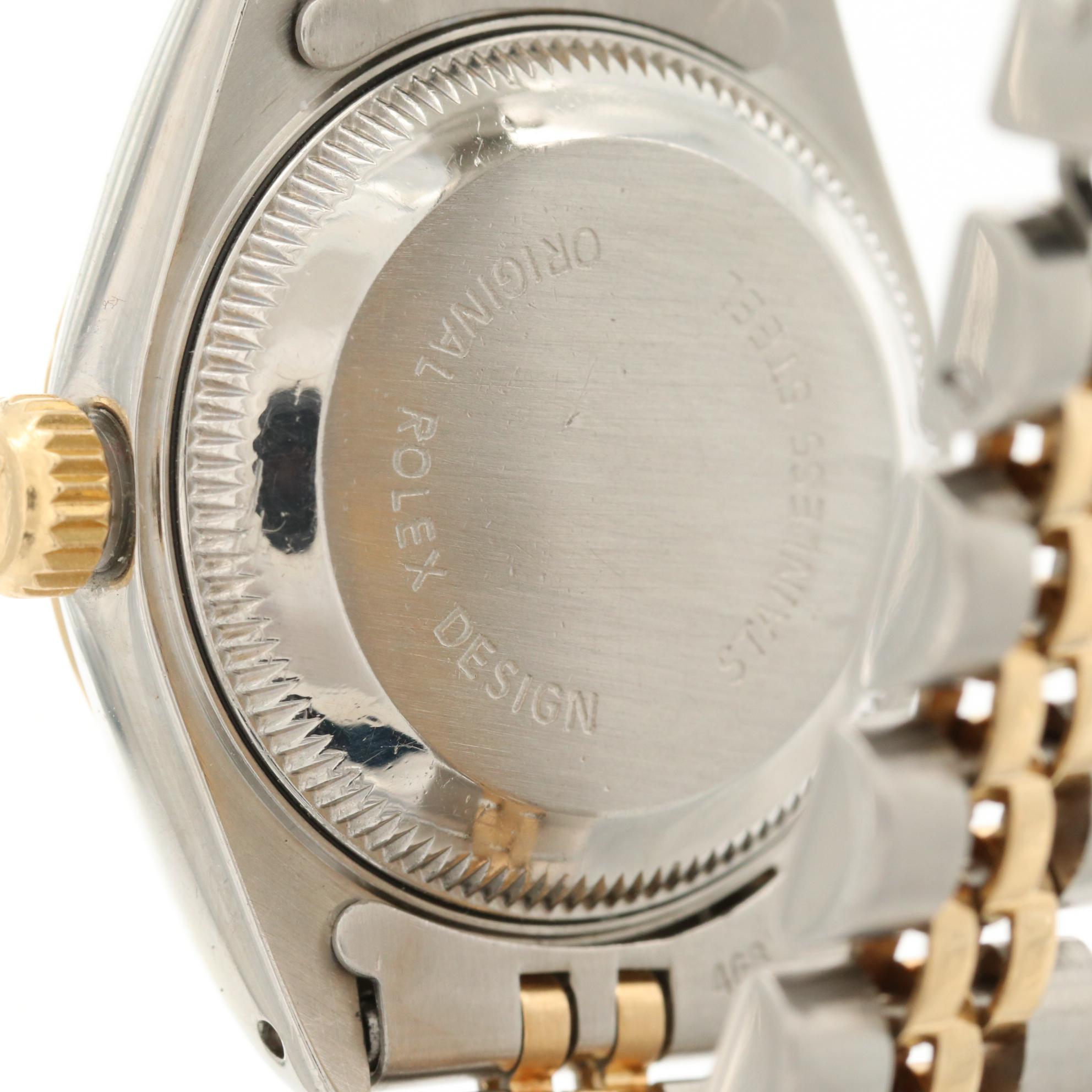 Rolex Datejust 18K Gold and Stainless Steel Watch with Diamond Dial