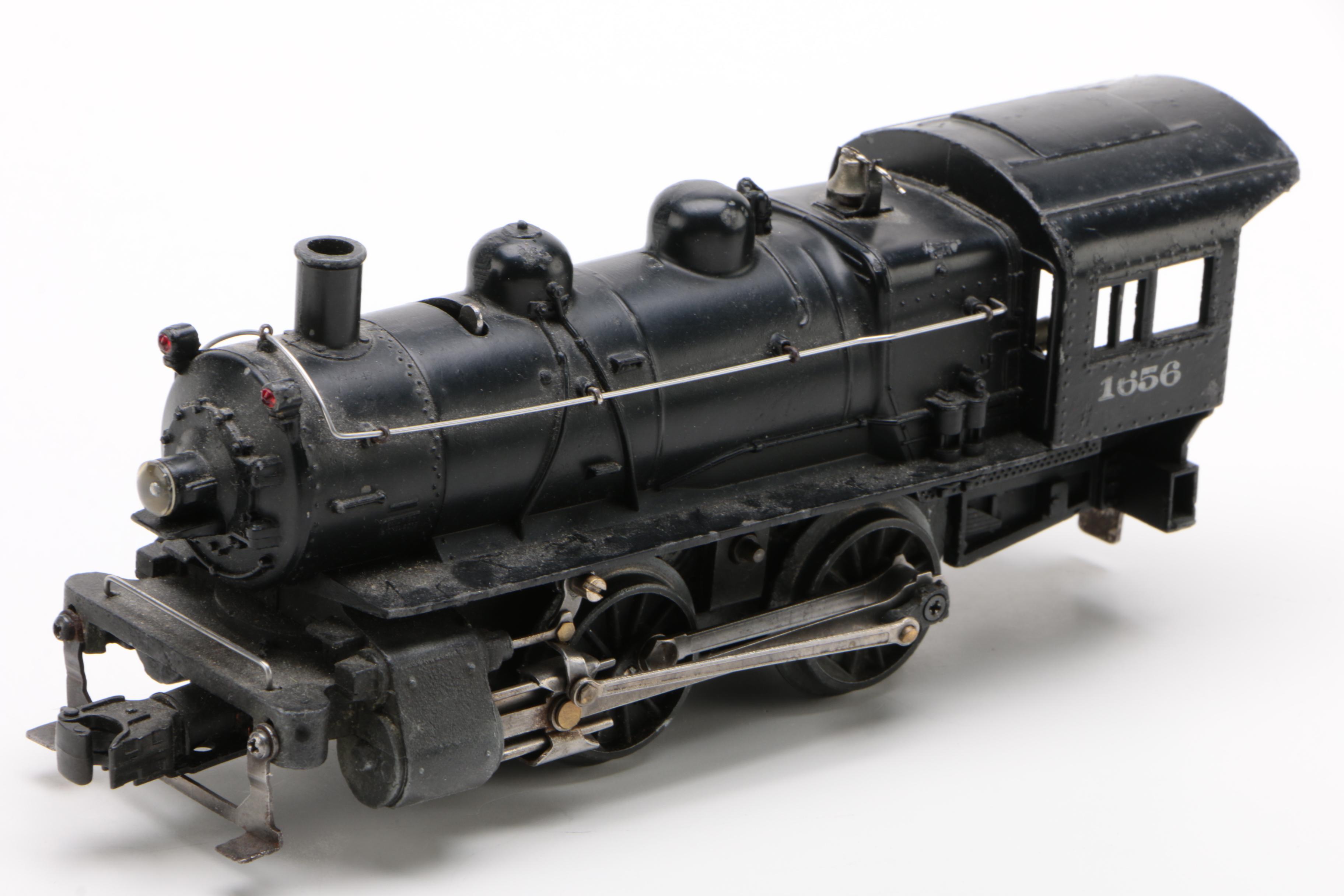 Lionel and Marx Locomotives with Coal-Freight Model Cars, Vintage