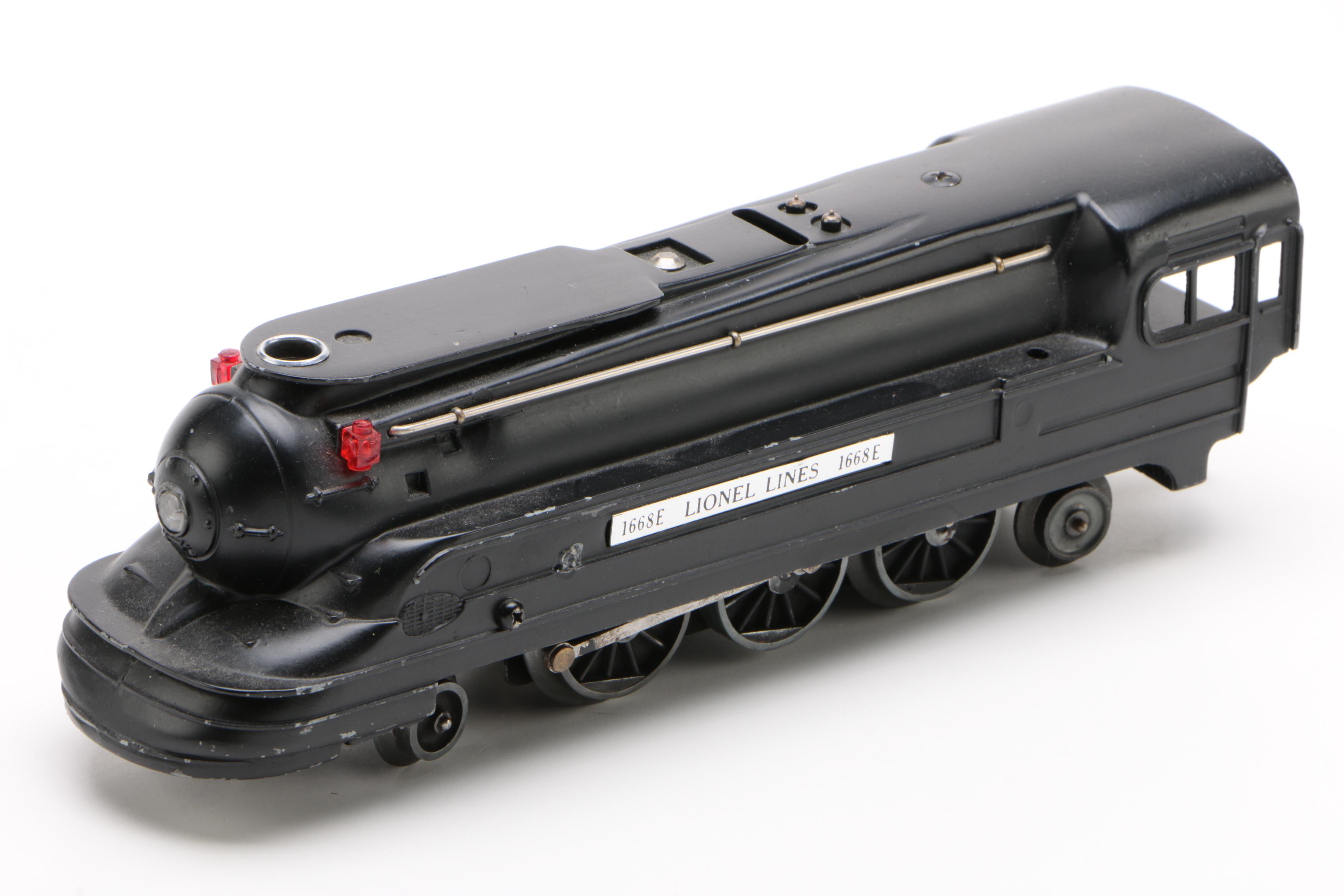 Lionel and Marx Locomotives with Coal-Freight Model Cars, Vintage