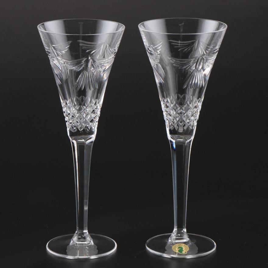 Waterford Crystal Millennium Collection "Hope" Champagne Toasting Flutes