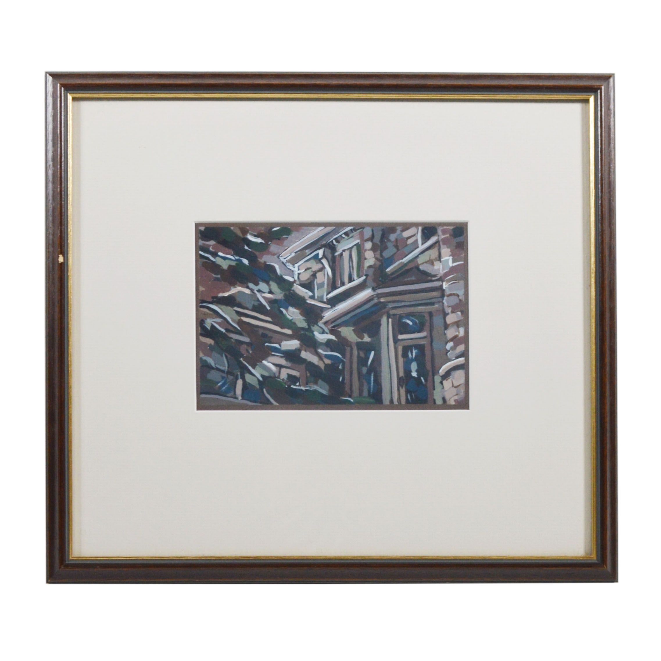 Lisa Bollinger Architectural Landscape Acrylic Painting