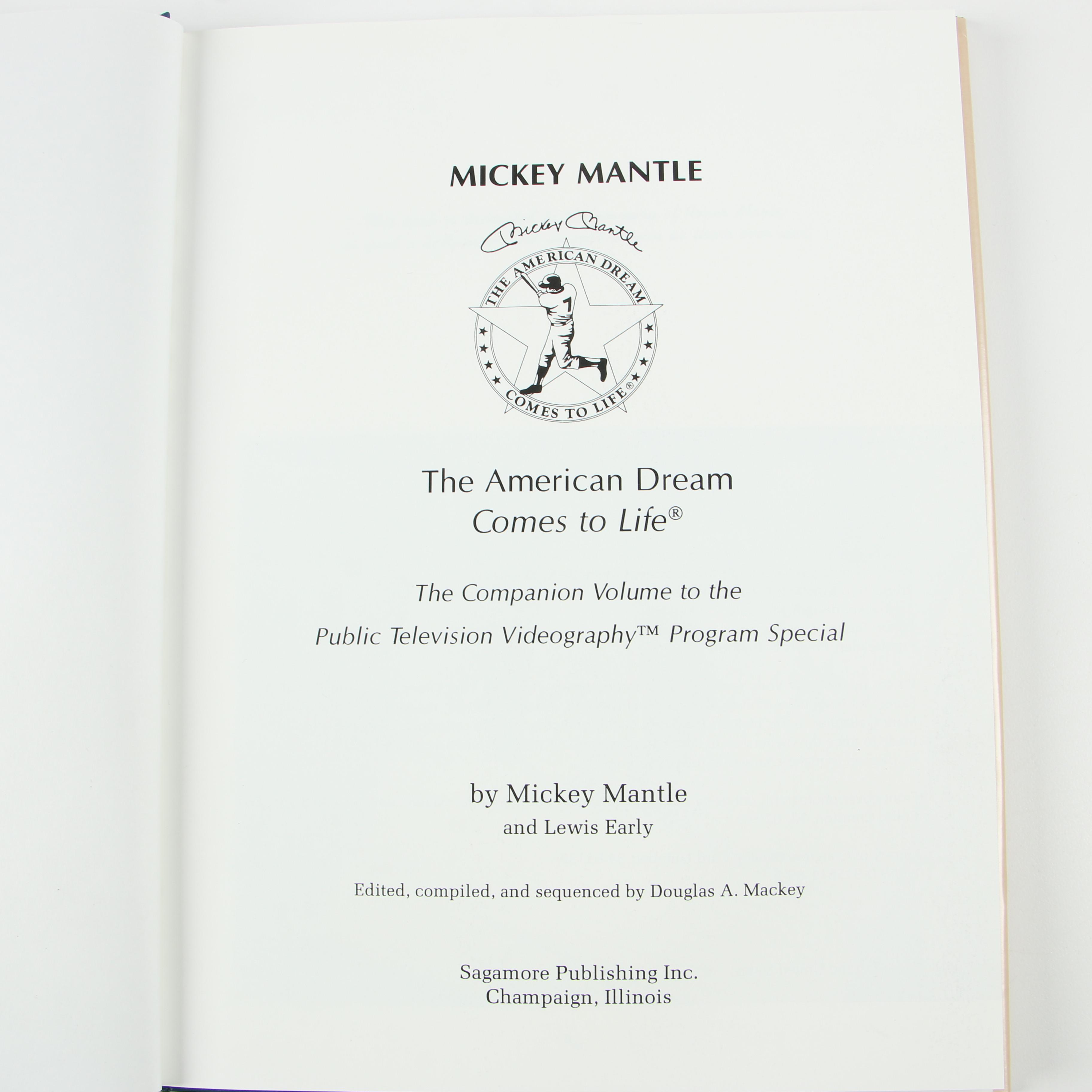 First Edition "My Favorite Summer 1956" with Other Mickey Mantle Biographies