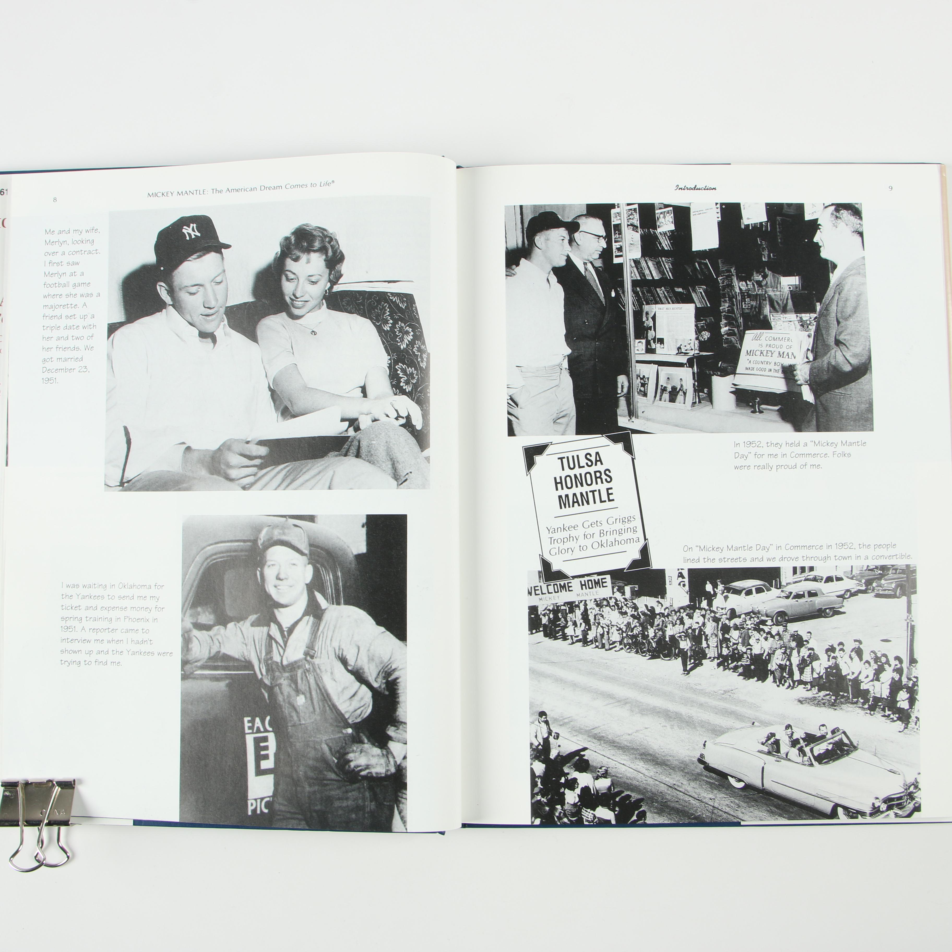 First Edition "My Favorite Summer 1956" with Other Mickey Mantle Biographies