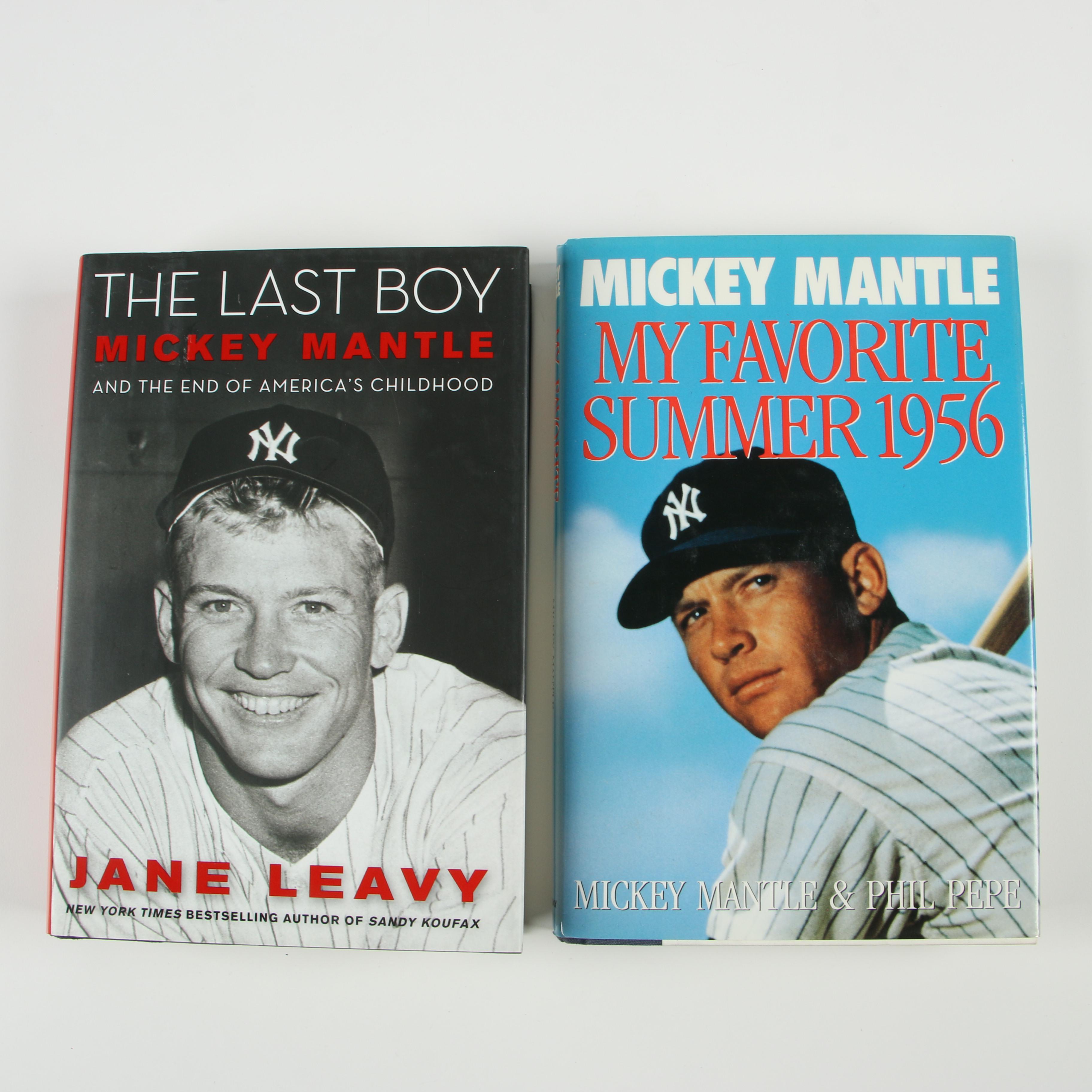 First Edition "My Favorite Summer 1956" with Other Mickey Mantle Biographies