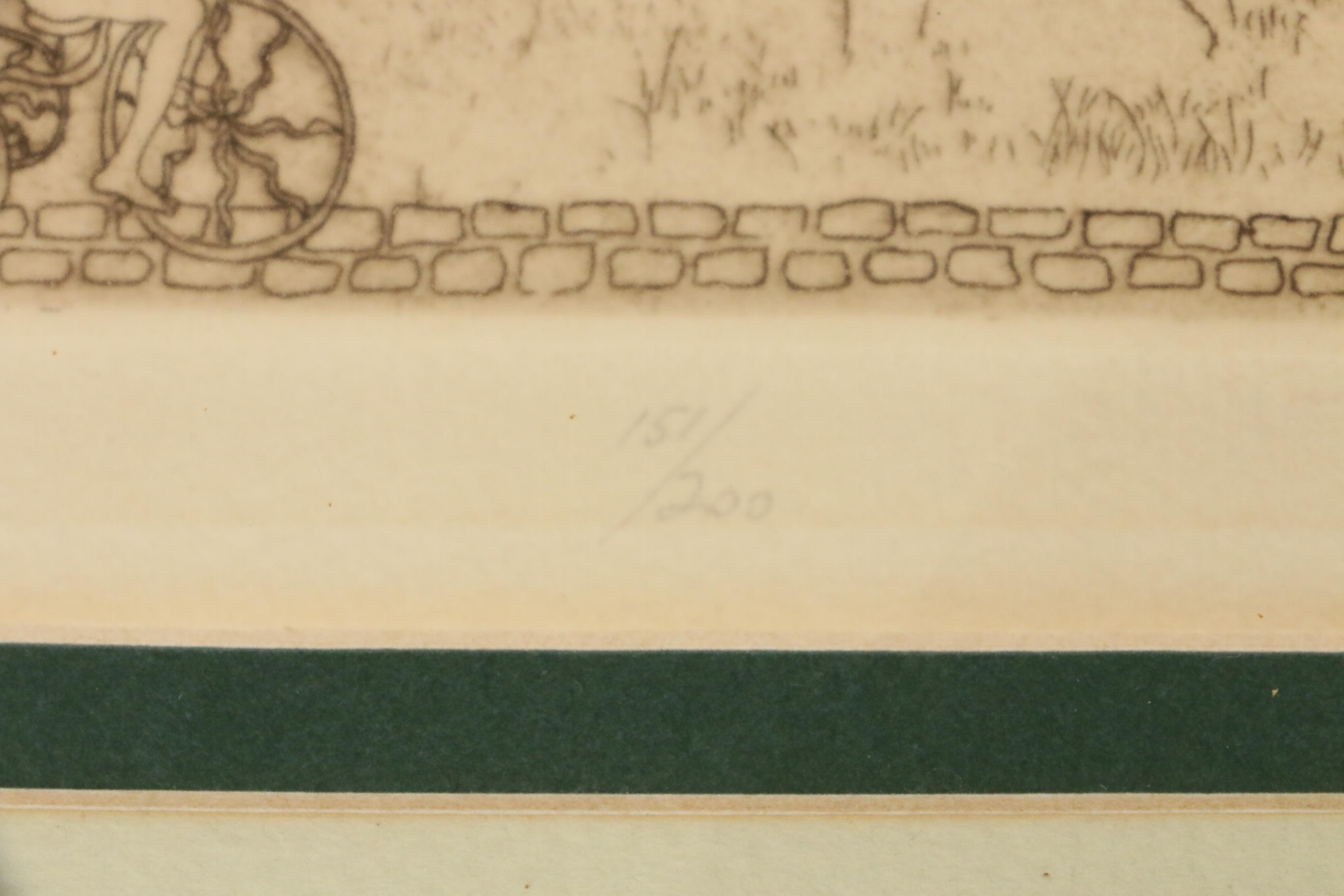 Susan Booth Titus Etching "Victorian Way"