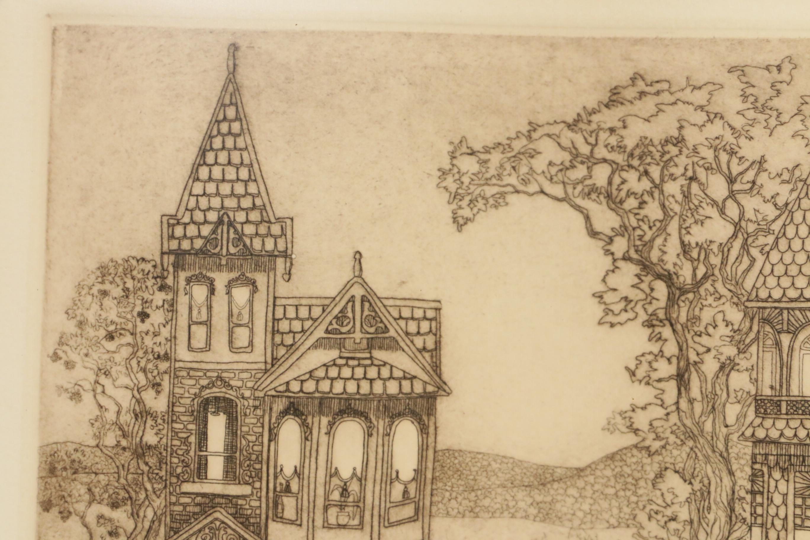 Susan Booth Titus Etching "Victorian Way"