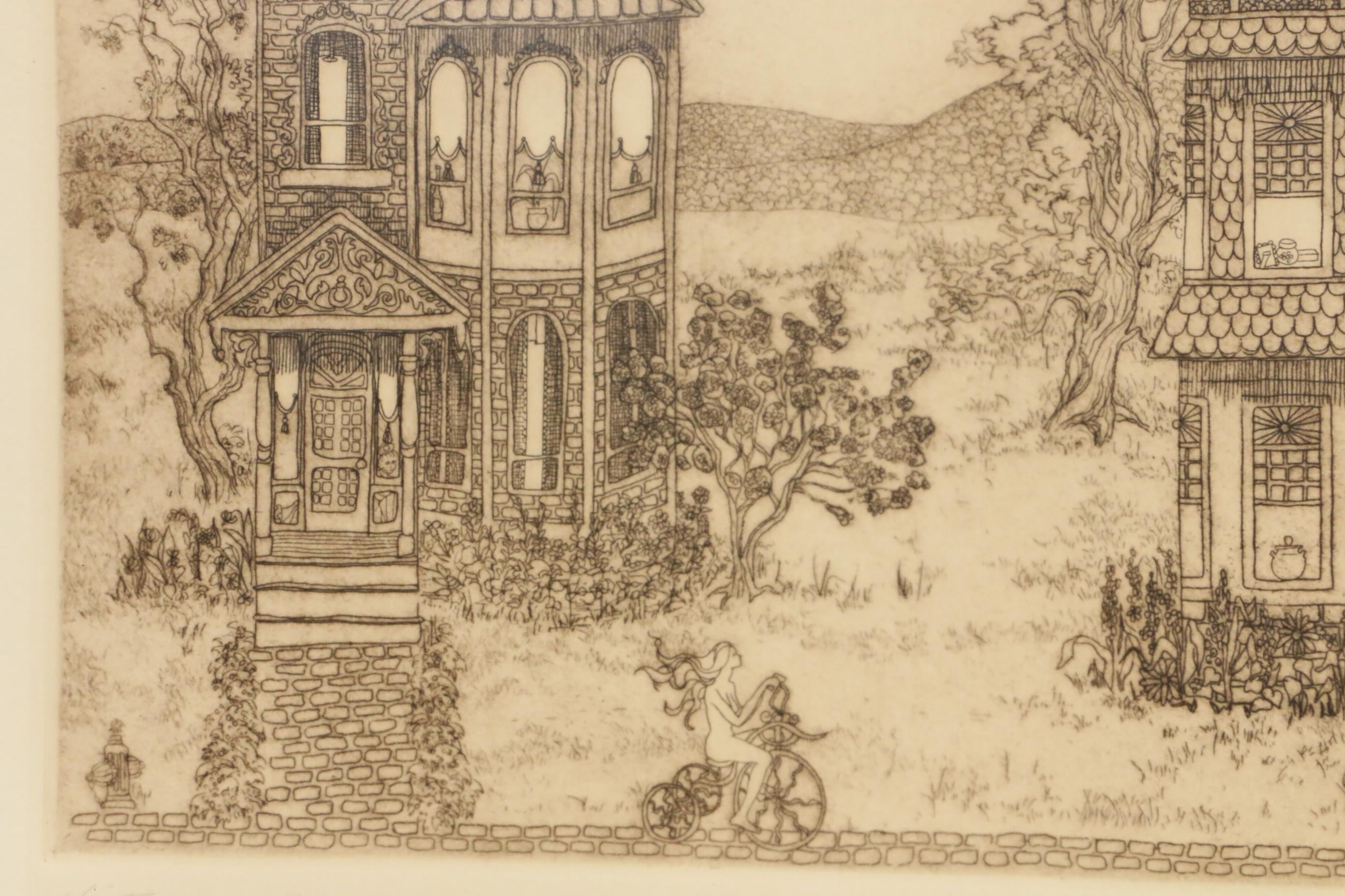Susan Booth Titus Etching "Victorian Way"