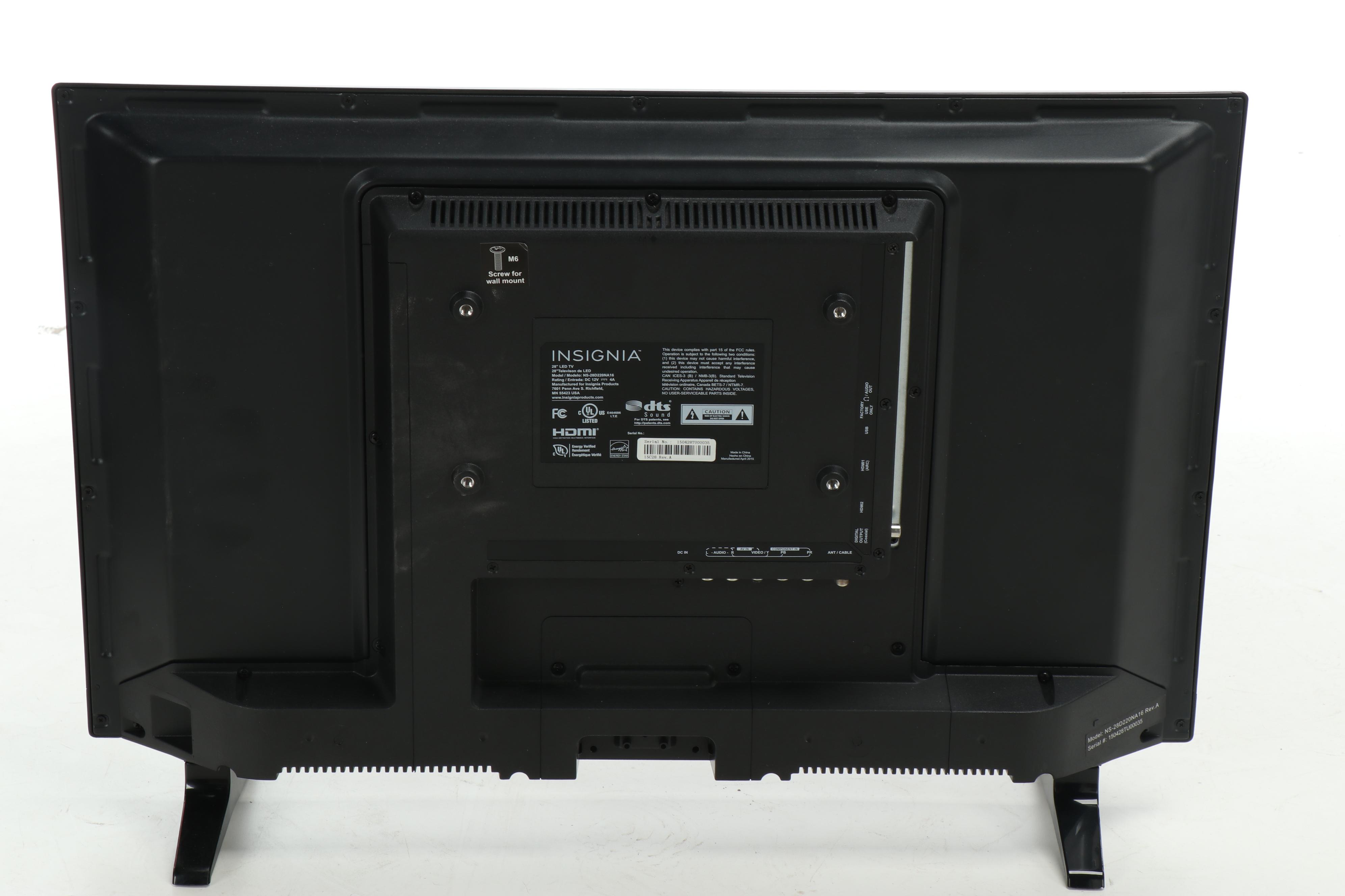 Insignia 28" LED TV with Other Monitors, Keyboard, and Mouse